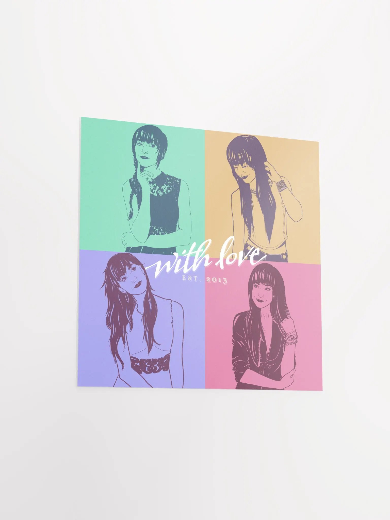 With Love Pop Art Poster product image (3)
