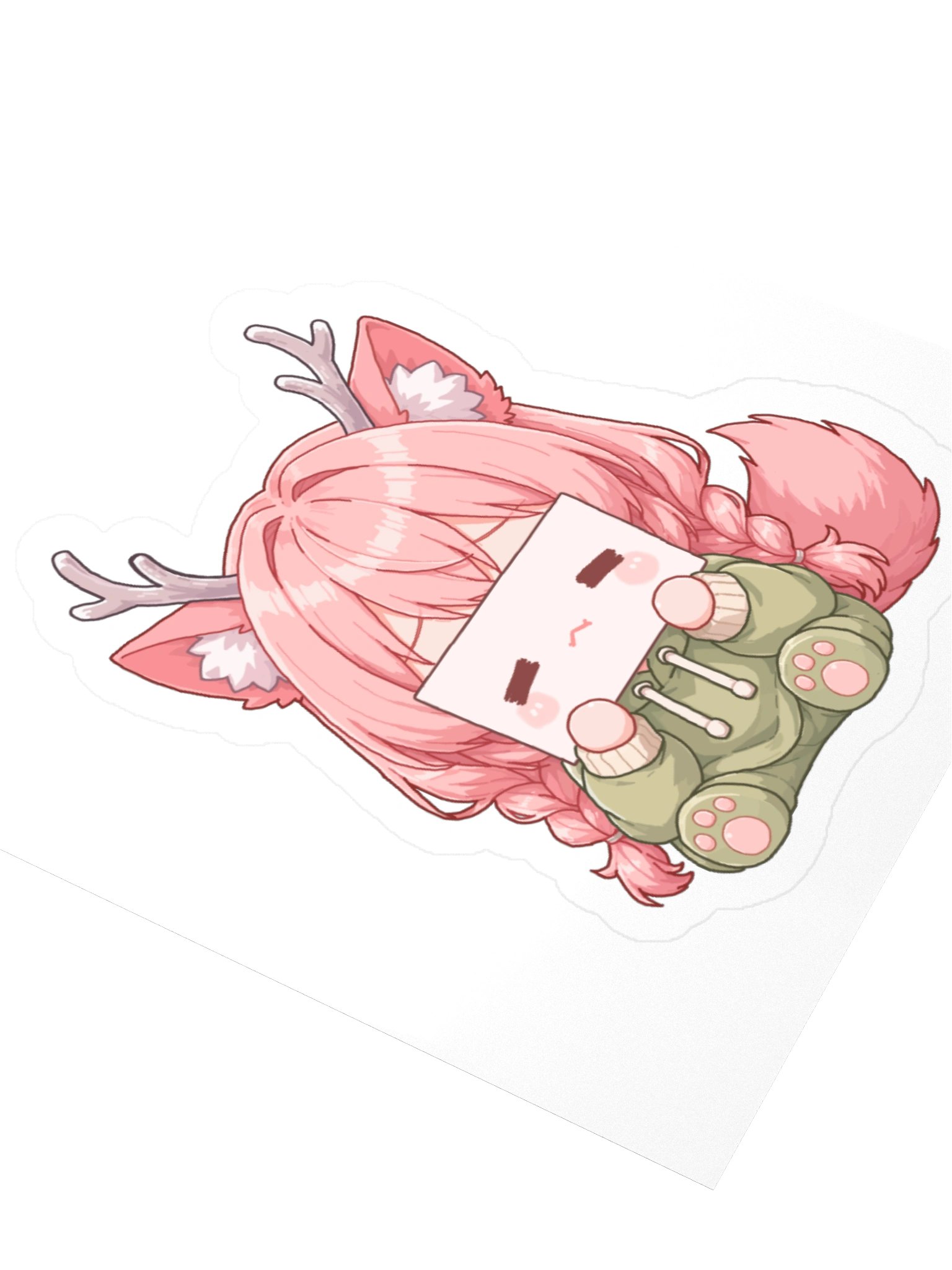 🌸 Shy Frog Fox Sticker product image (3)