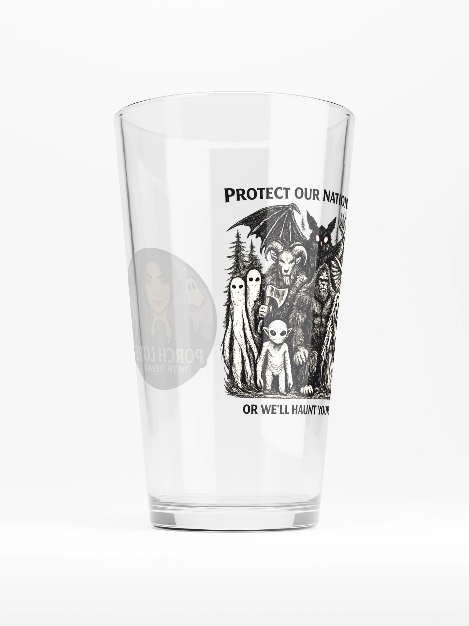 NATIONAL PARK CRYPTIDS SHAKER PINT GLASS 16oz product image (2)