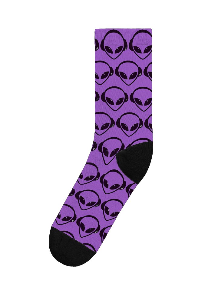 Purple e² Alien Logo Socks! product image (1)