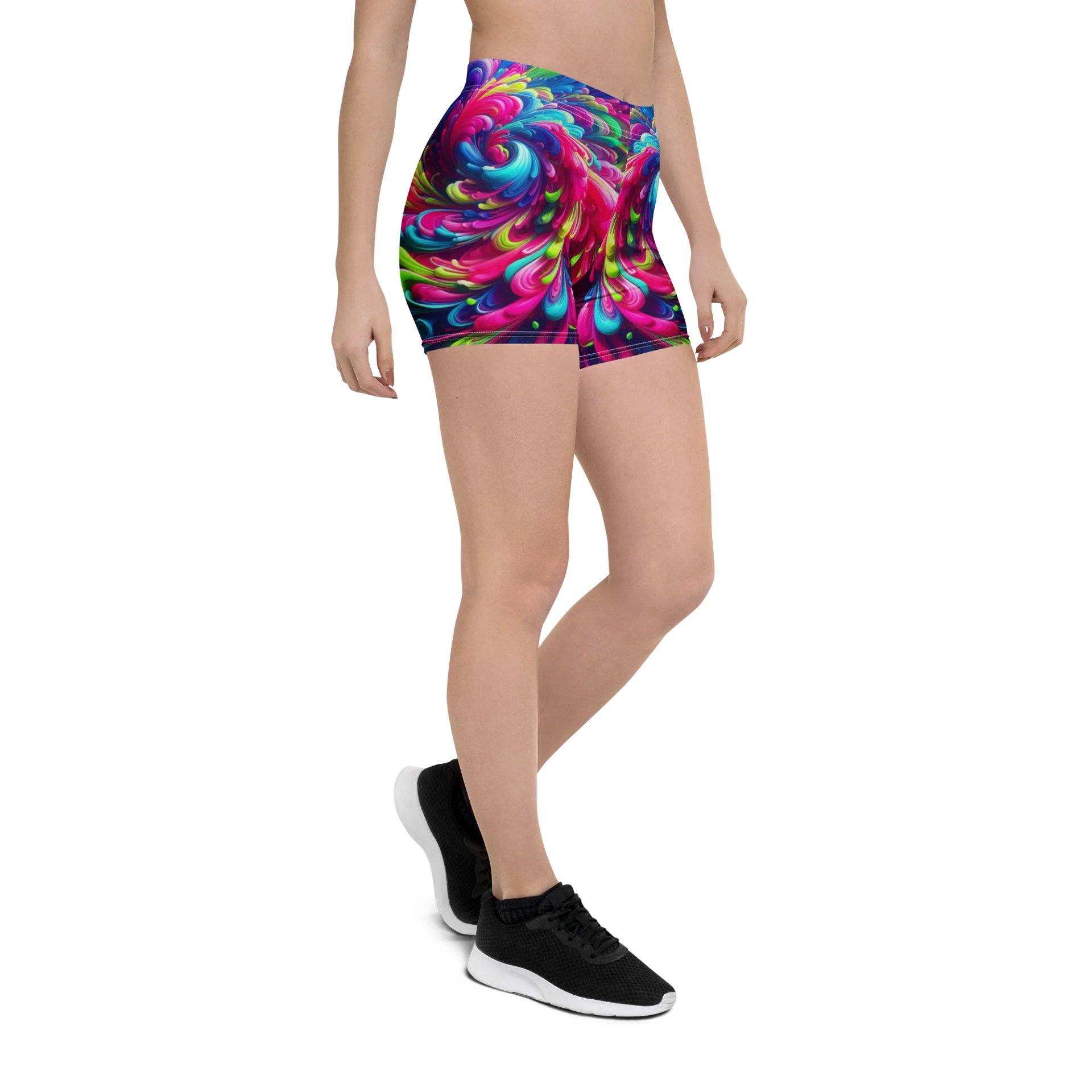 Swirling Petals All-Over Print Shorts product image (7)