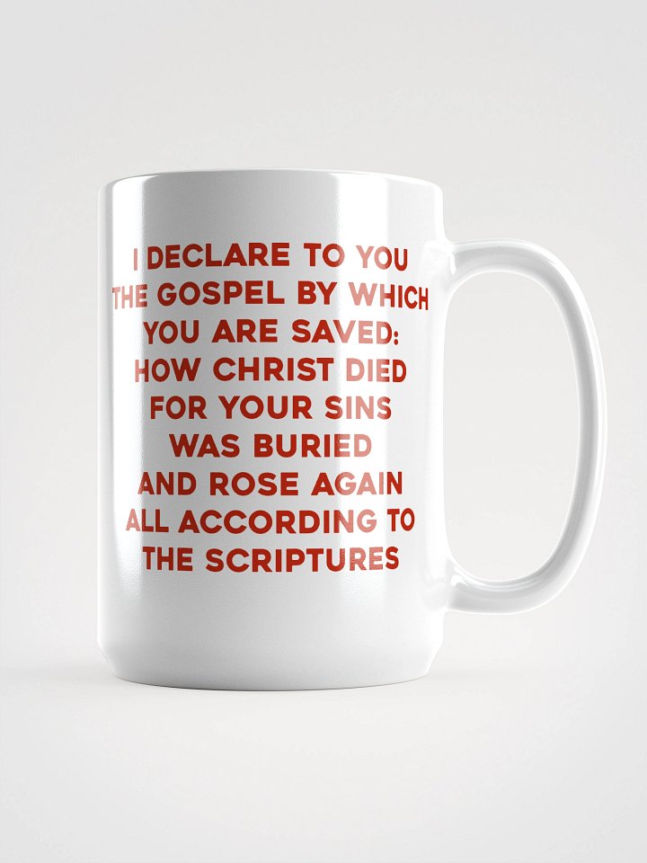 Saints For Jesus | The Gospel White Glossy Mug product image (2)