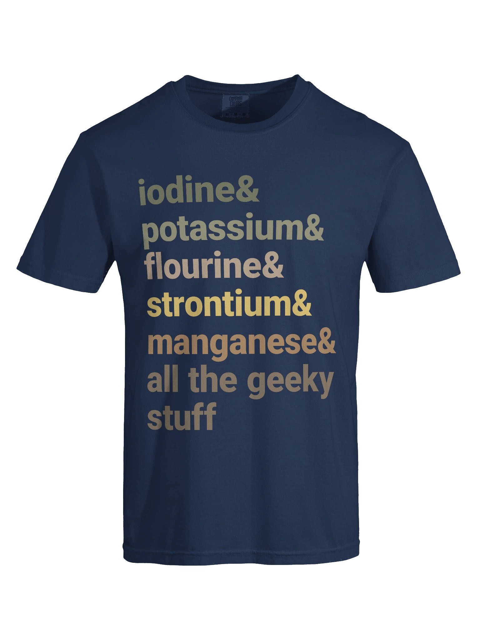 Reef Tank Trace Elements Shirt – Iodine, Potassium & Strontium Reef Aquarium Tee product image (6)