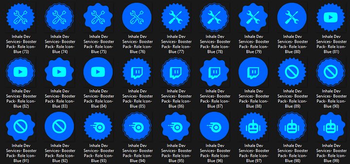 Super Huge BLUE Role Icon Pack product image (2)