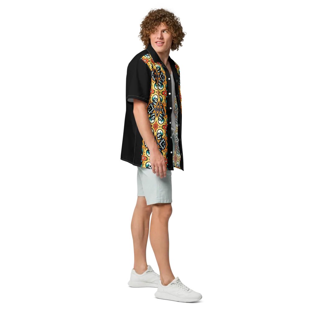 Skulls, Hawaiian Style Shirt, Button Up, Unisex product image (11)