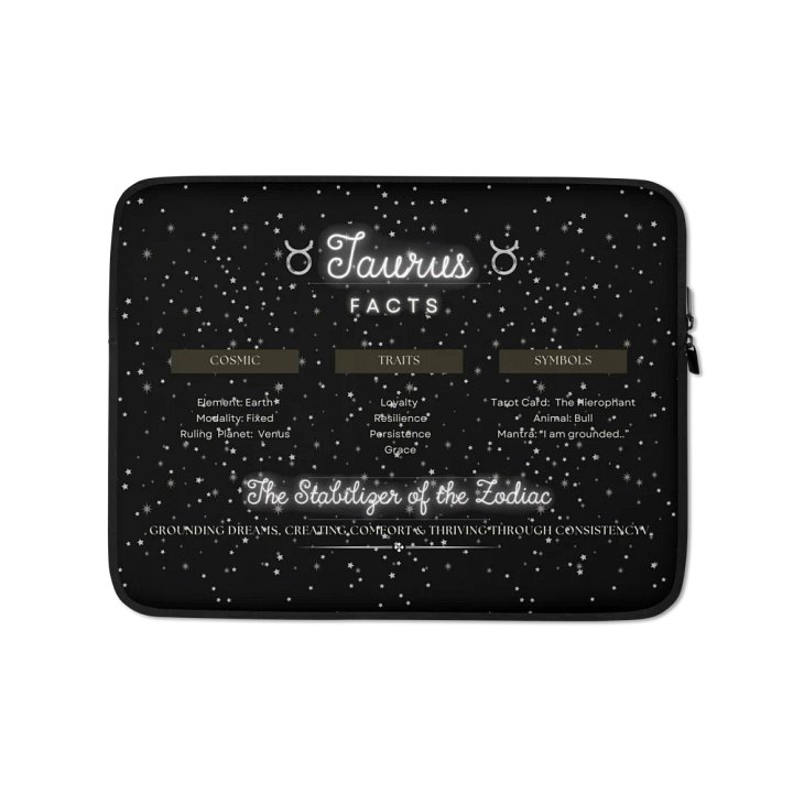 Taurus 2025, Attributes Table, Laptop Sleeve product image (1)