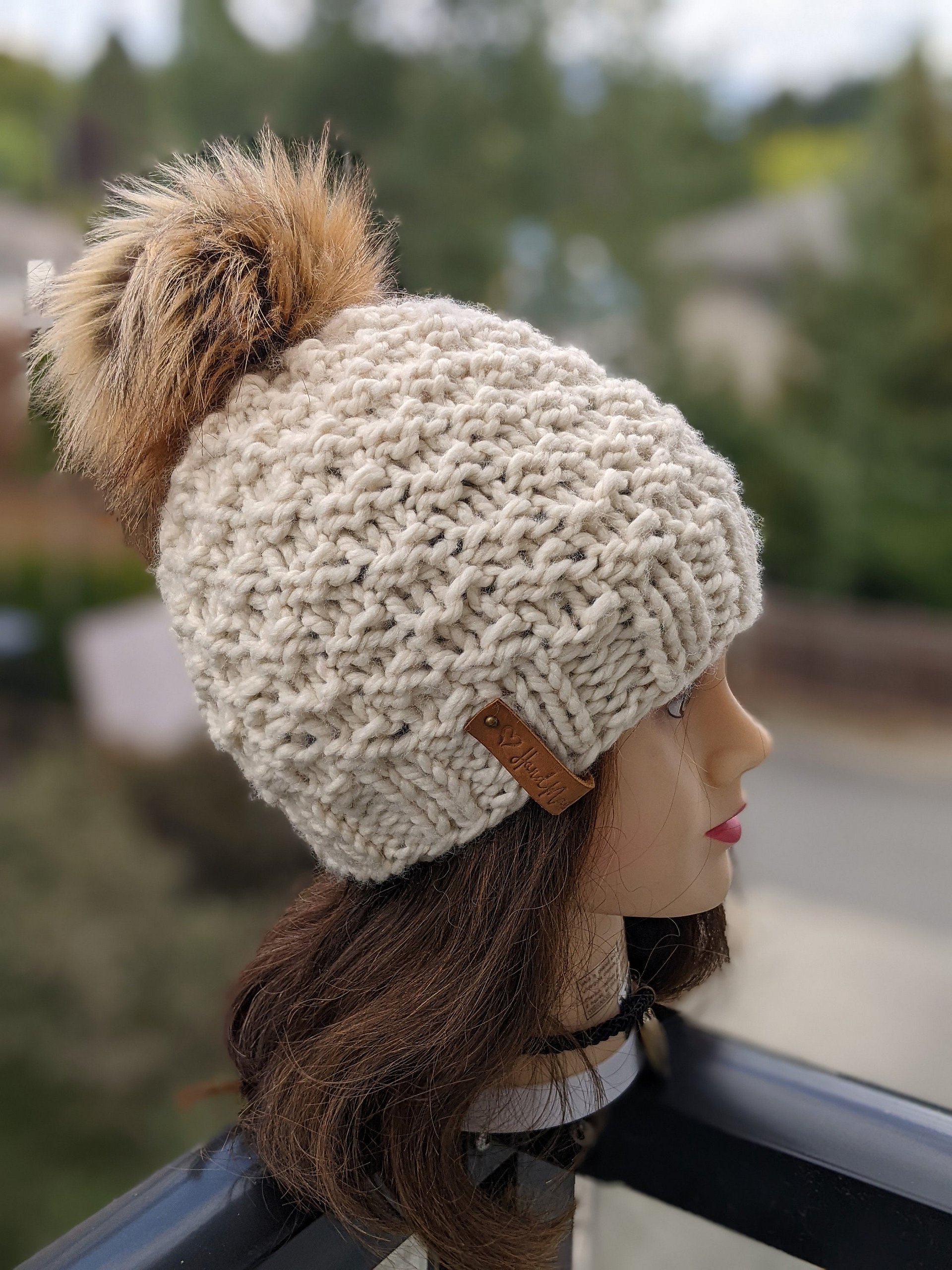 Frosty Chunky Hat Knitting Pattern product image (7)