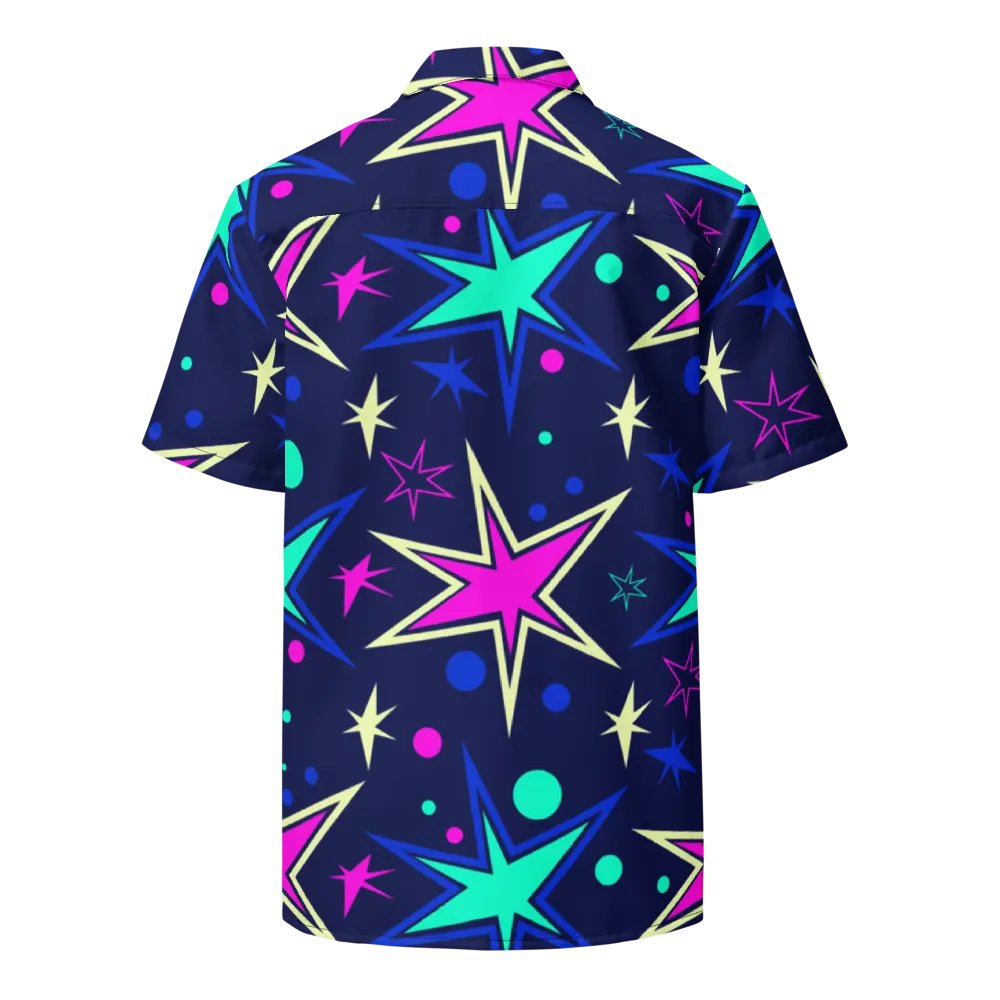 Stranger Stars Short Sleeve Hawaiian Button up product image (2)