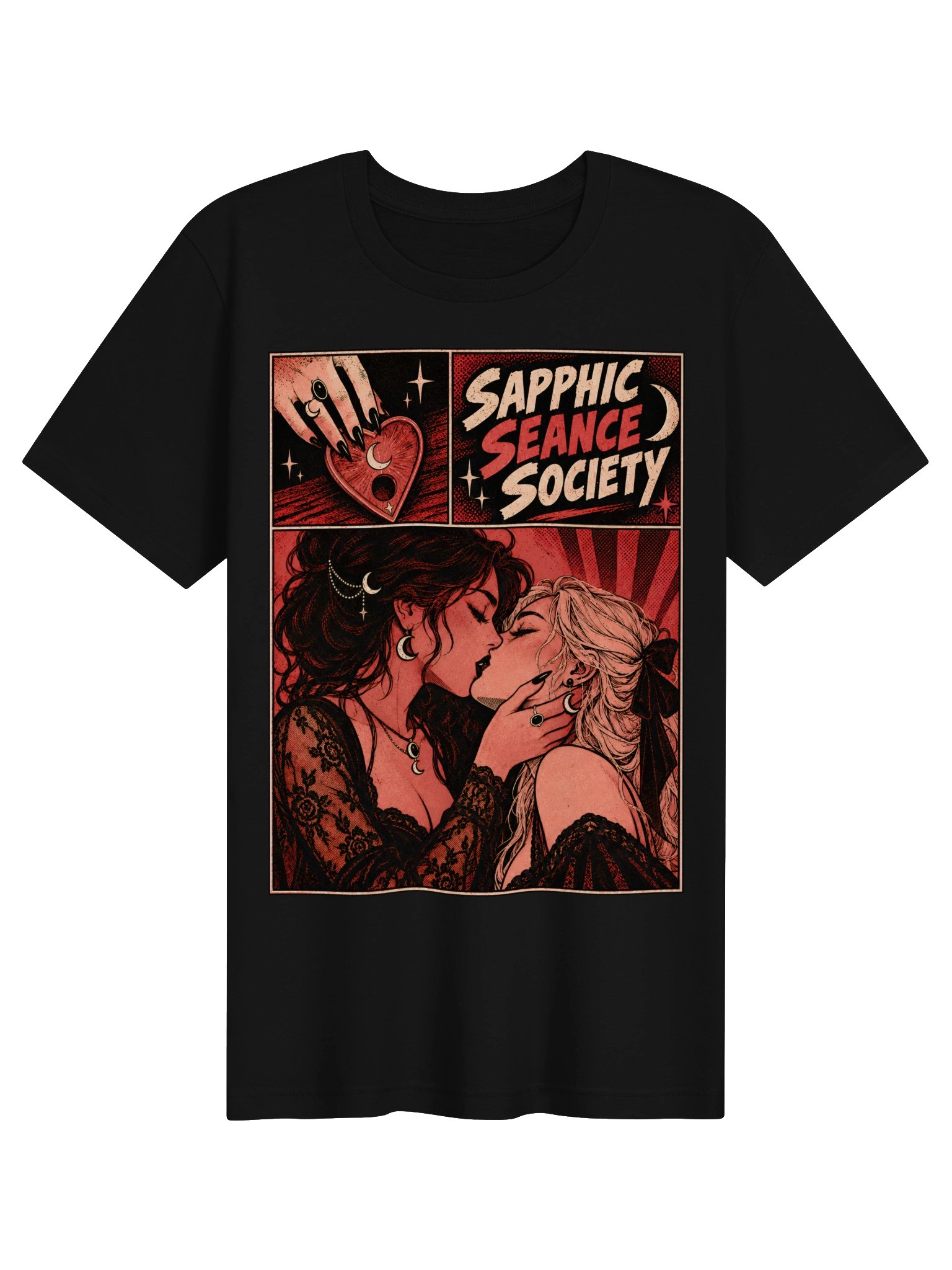 Sapphic Seance Society Tee | Queer Witchy Graphic Tee product image (2)