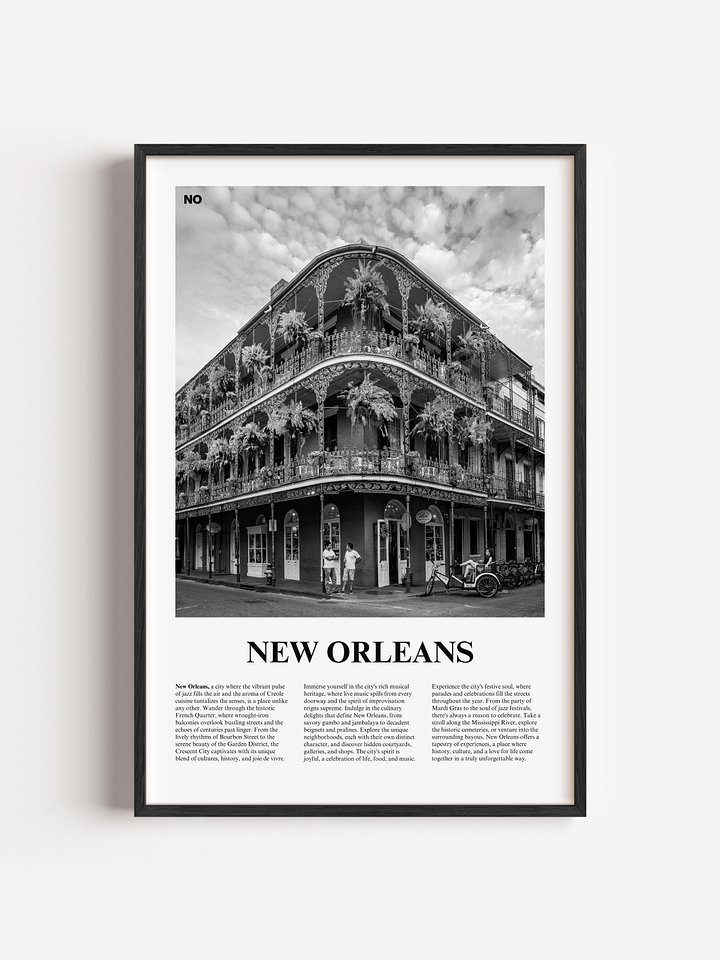 New Orleans 02 Newspaper Poster | Framed product image (1)