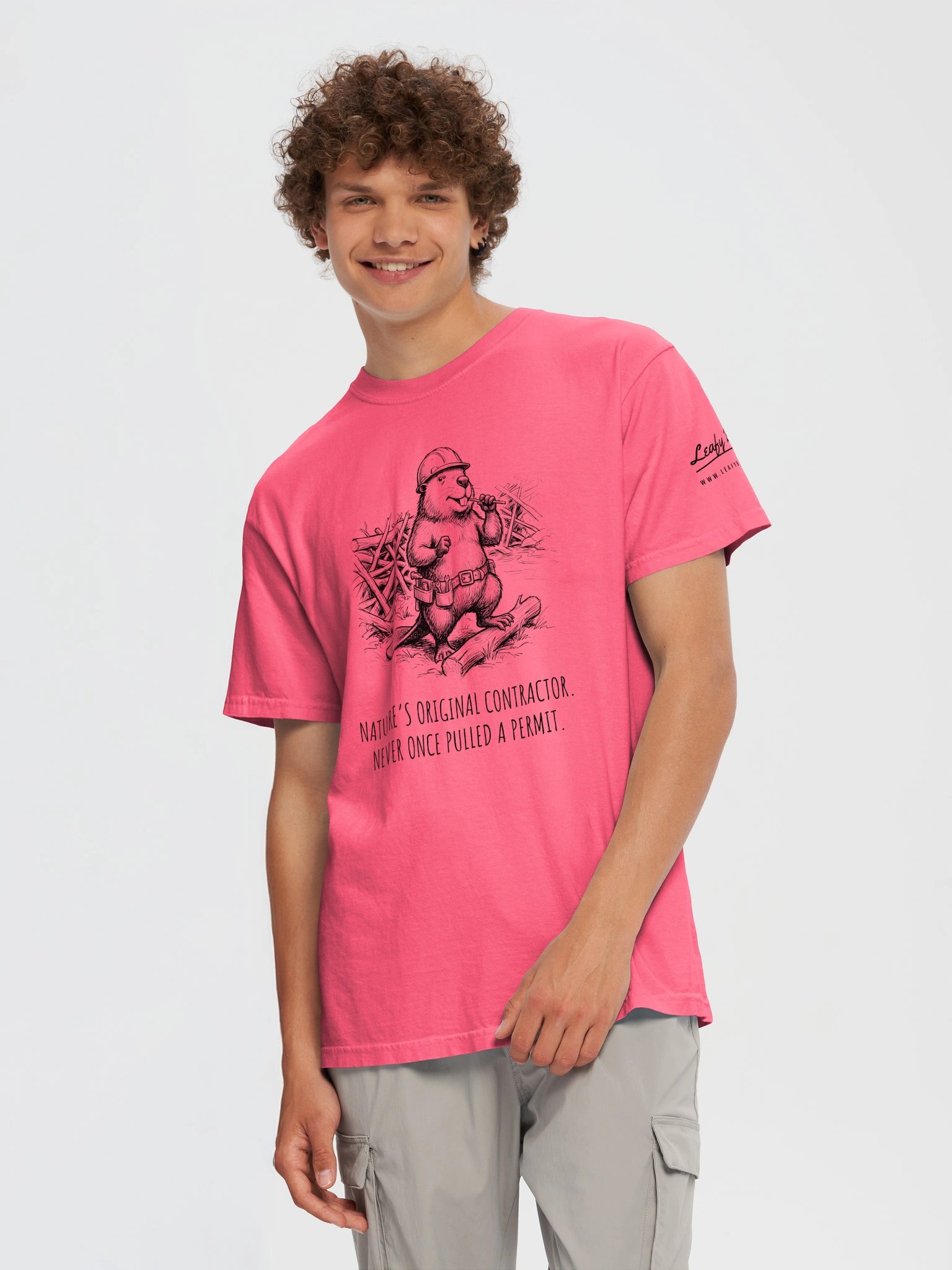 Original Contractor Tee – Funny Beaver Builder Shirt product image (5)