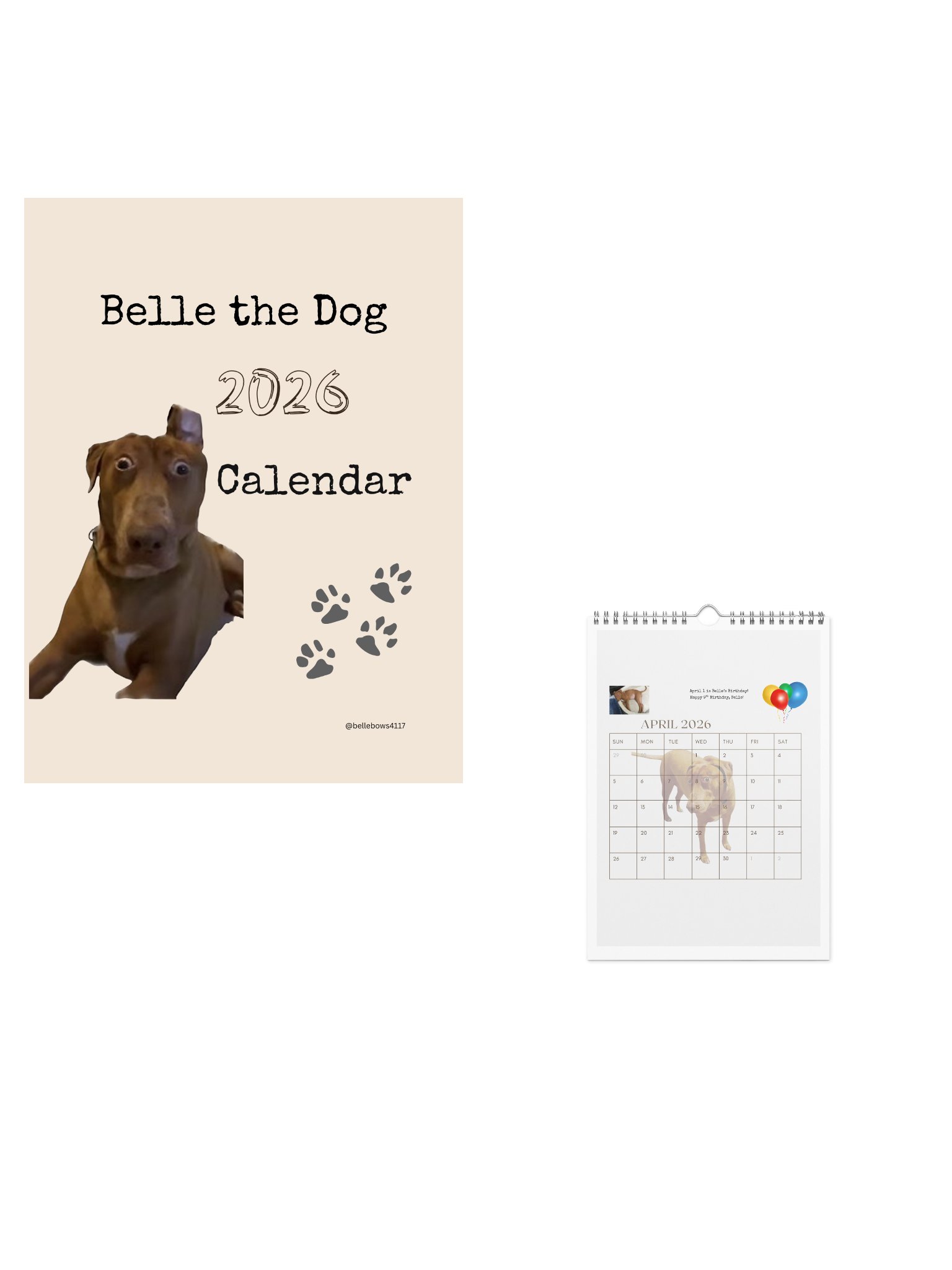 Belle 2026 Calendar B Print + Download product image (1)