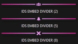 Pinkie Embed Divider Bars product image (2)