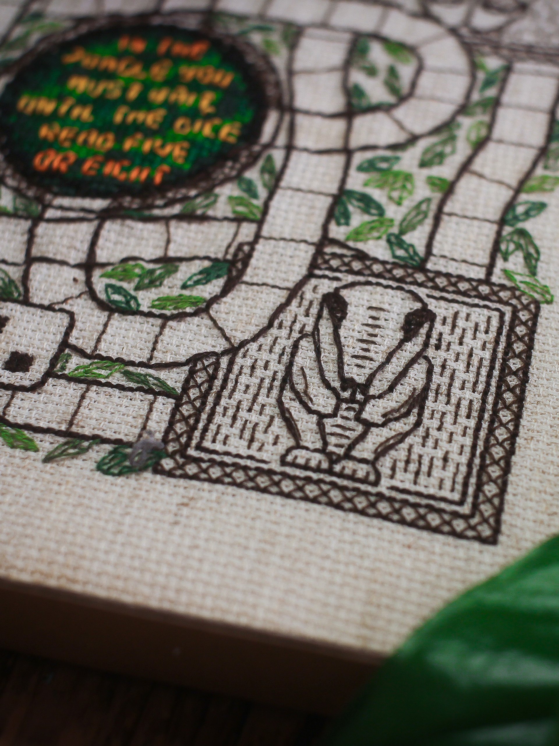 In The Jungle • Blackwork Cross Stitch Pattern • PDF Digital Download product image (8)