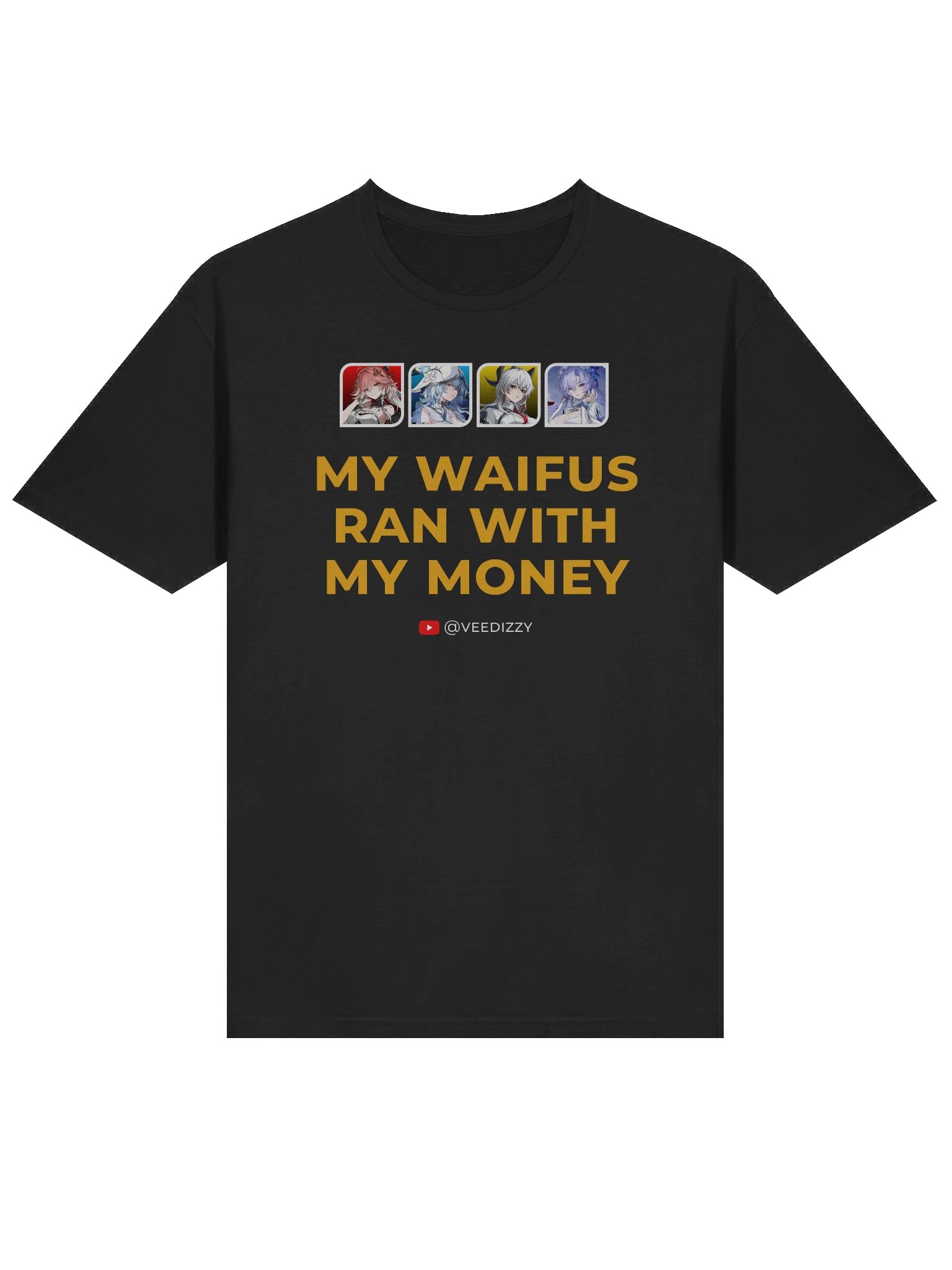 My Waifus Ran with My Money Unisex Softstyle T-Shirt product image (3)