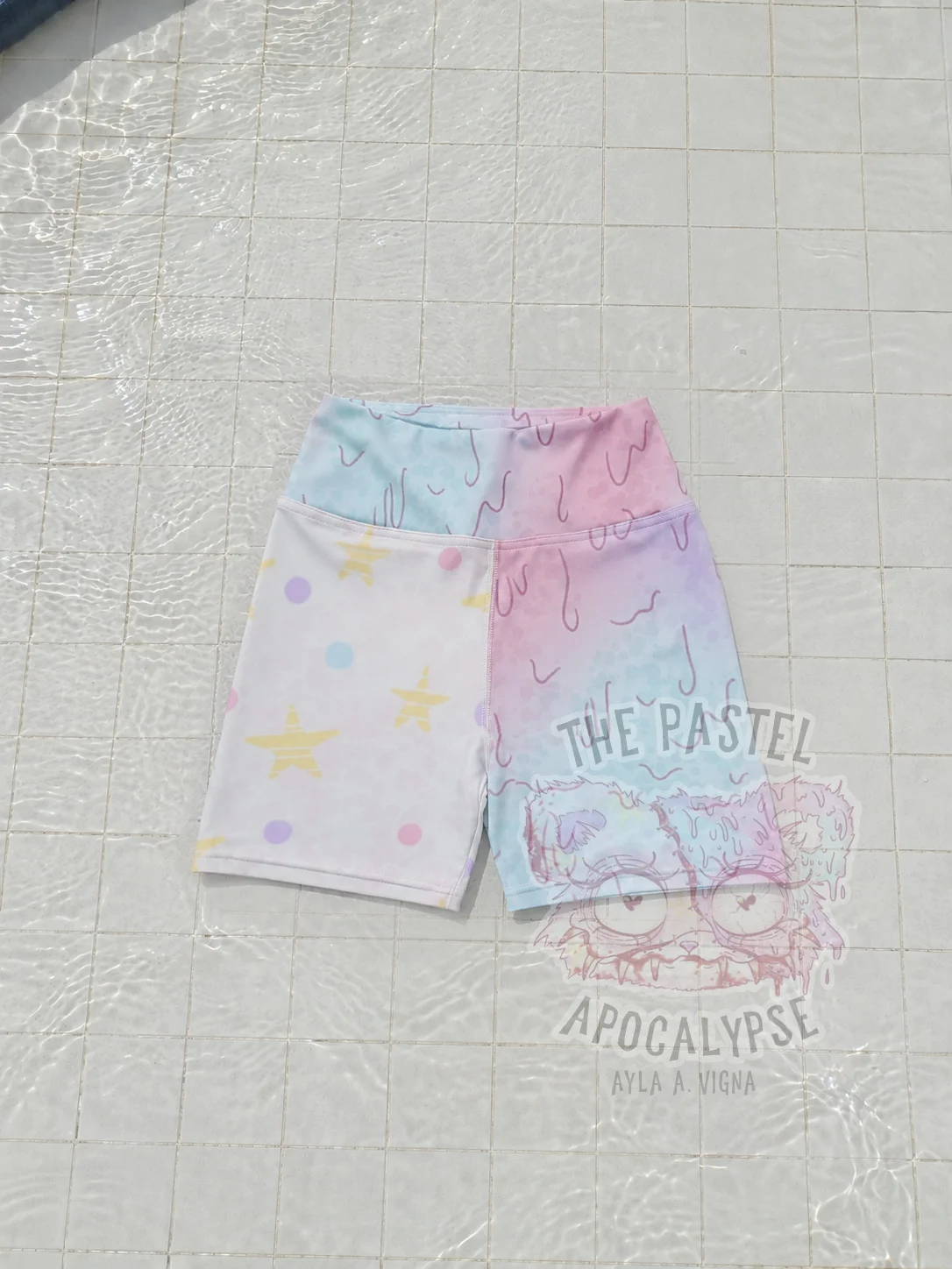 The Pastel Apocalypse Yoga Shorts product image (1)
