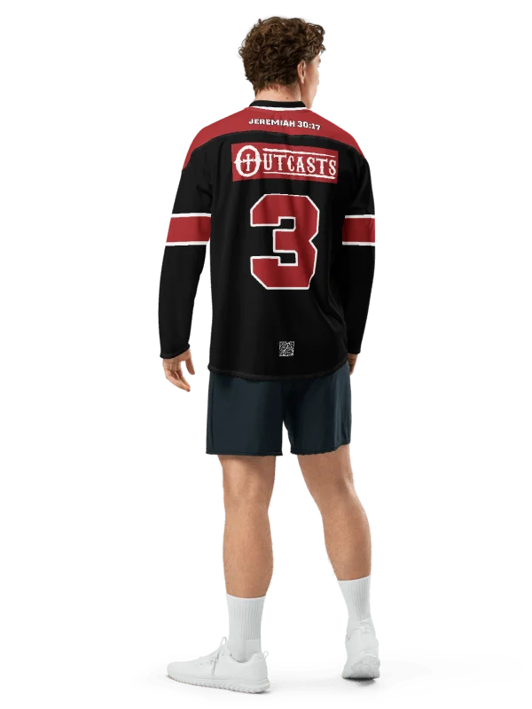 Outcasts Hockey Jersey Red/Black product image (3)