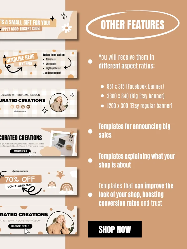 MRR/PLR Etsy Banner Design Ideas product image (4)