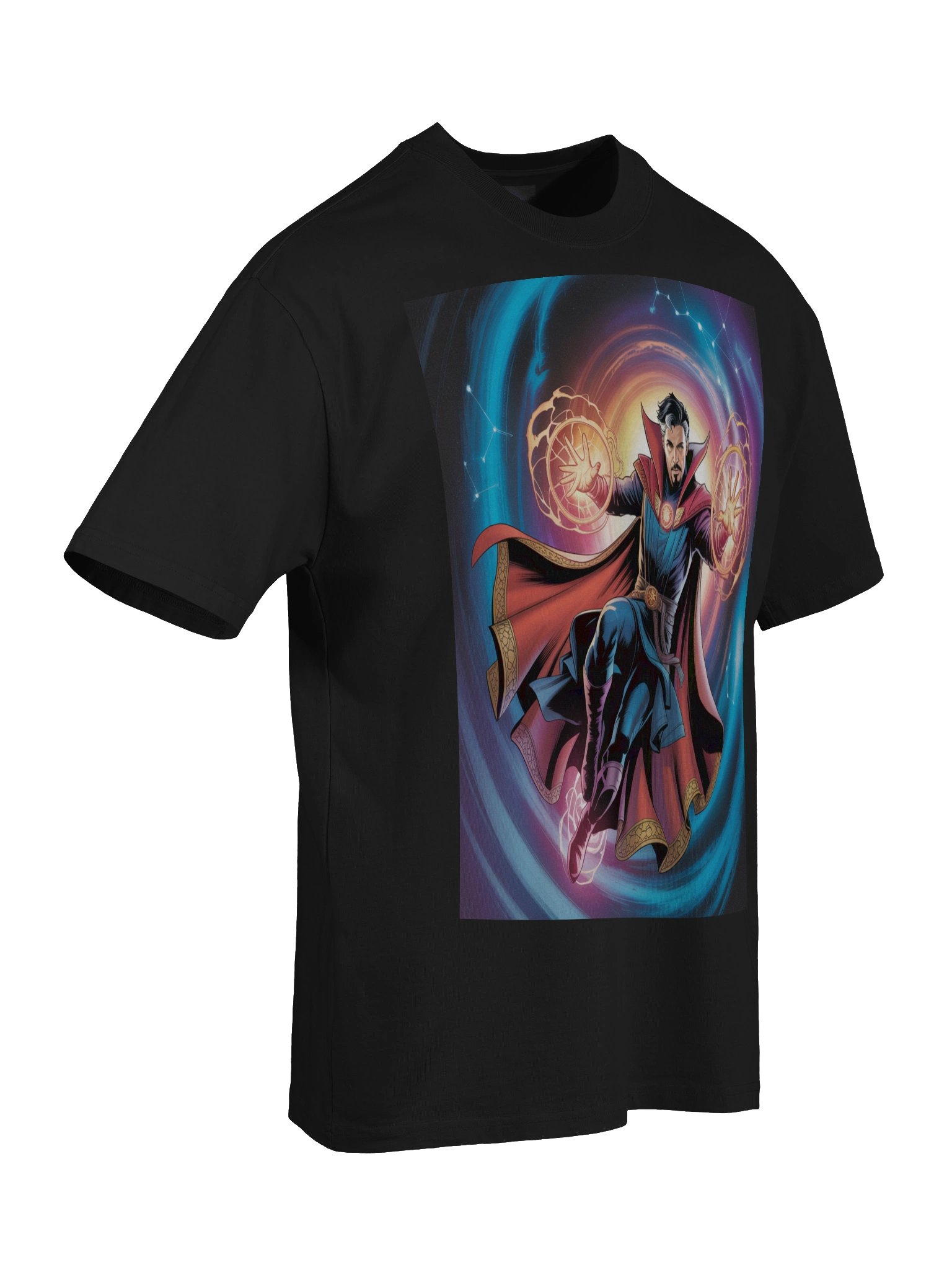 Doctor Strange Portal Swirl Oversized Faded T-Shirt – Mystic Mandala Eclipse product image (8)