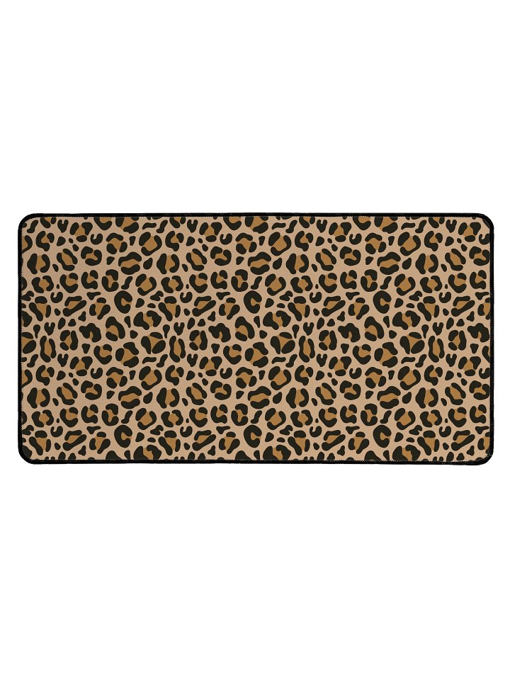 Stylish Custom Leopard Print Desk Mat for Your Workspace product image (1)