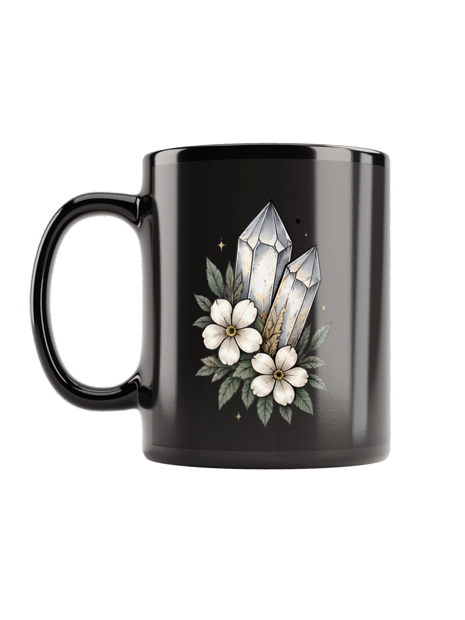 Crystal Bloom Black Mug product image (2)