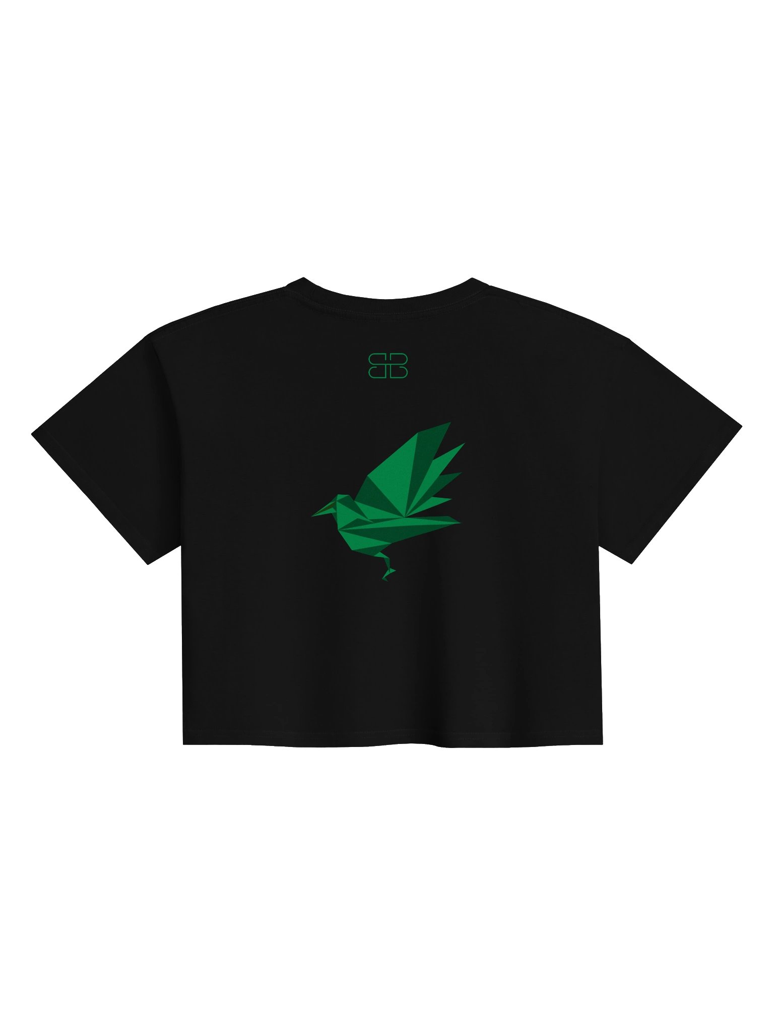 RAVEN GREEN IMAGE ABSTRACT Crop Tee product image (2)