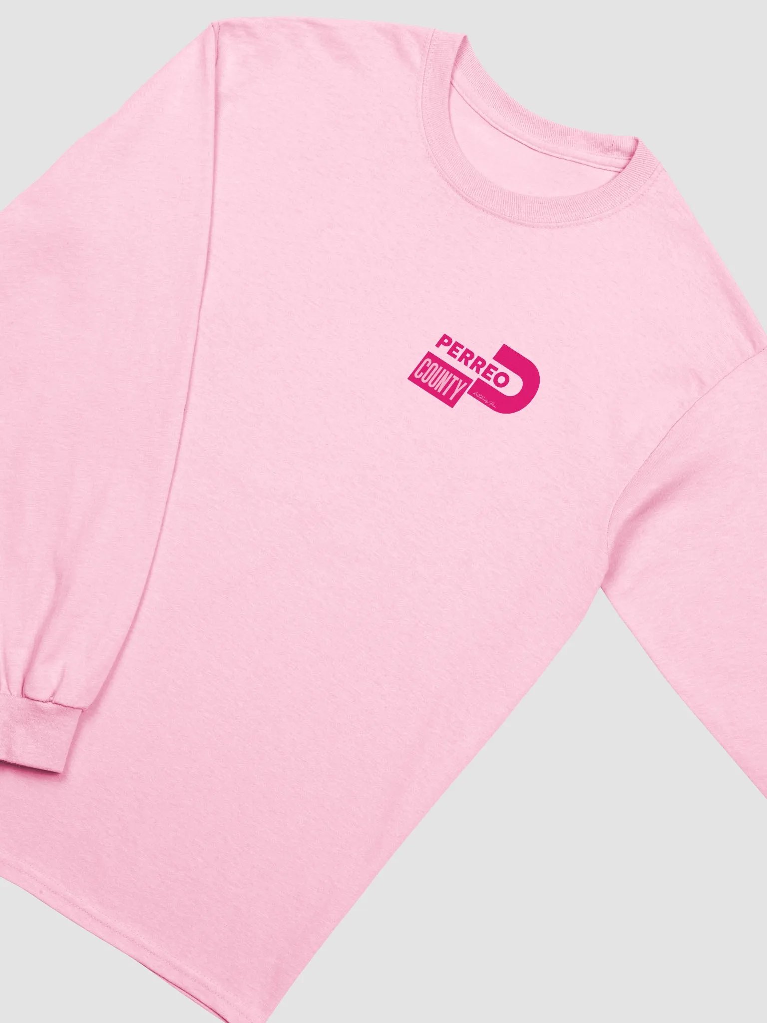 Perreo County Pink Logo Long Sleeve Tee product image (7)