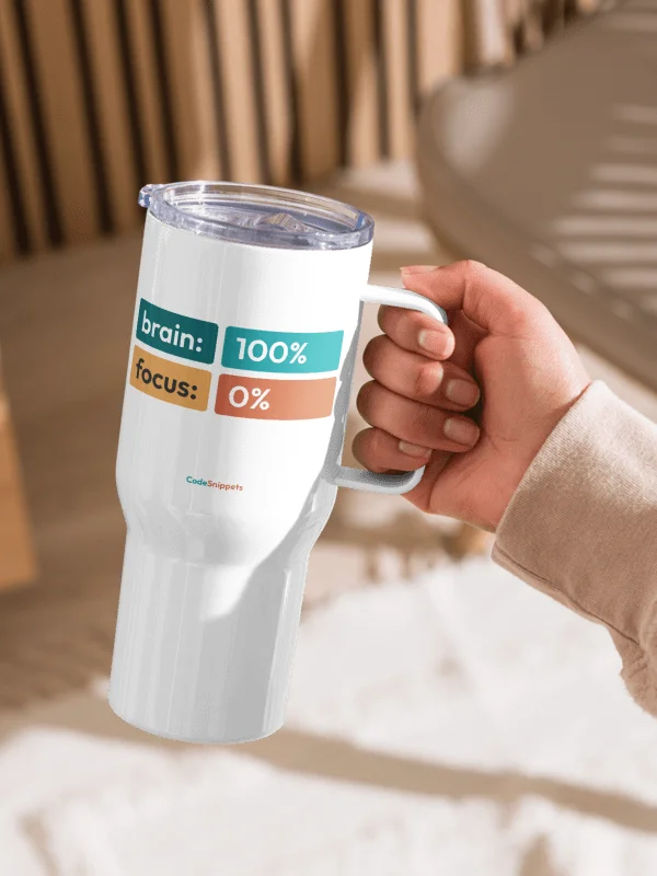 Brain 100% • Focus 0% - Travel Mug product image (8)