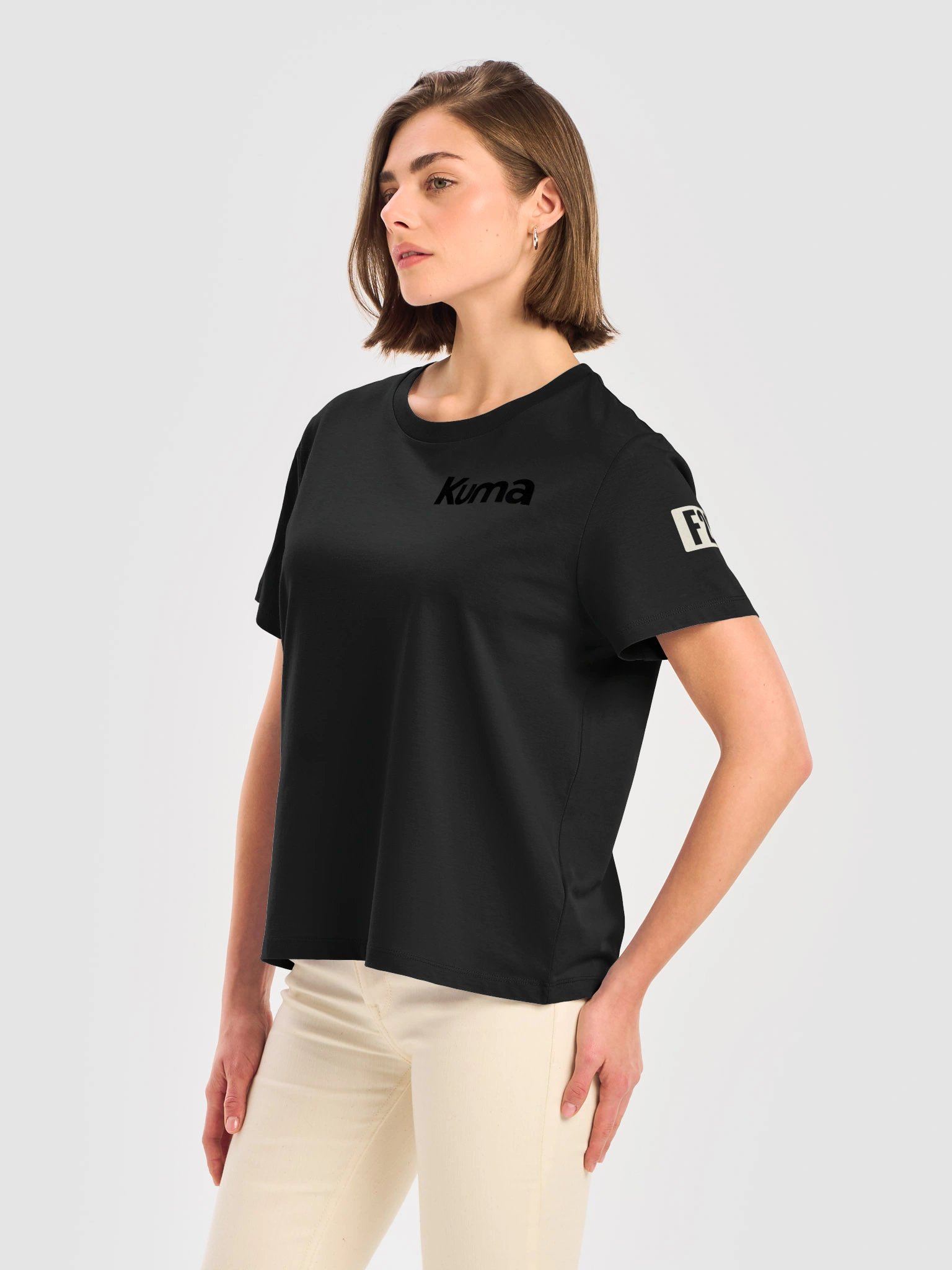 KUMA Women’s Organic Ribbed Neck T-Shirt product image (37)