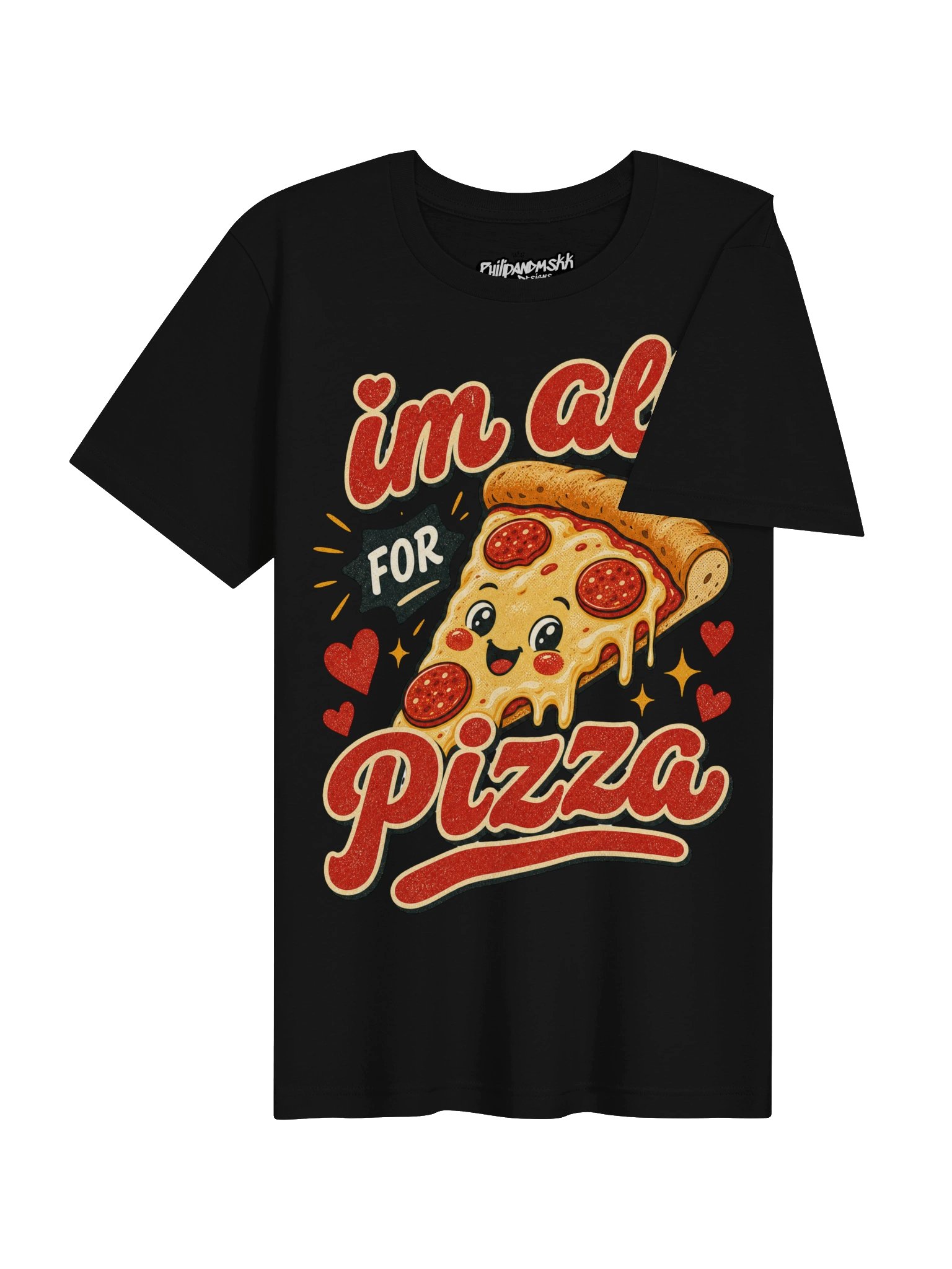 In All for Pizza Cute Cartoon Tee product image (29)