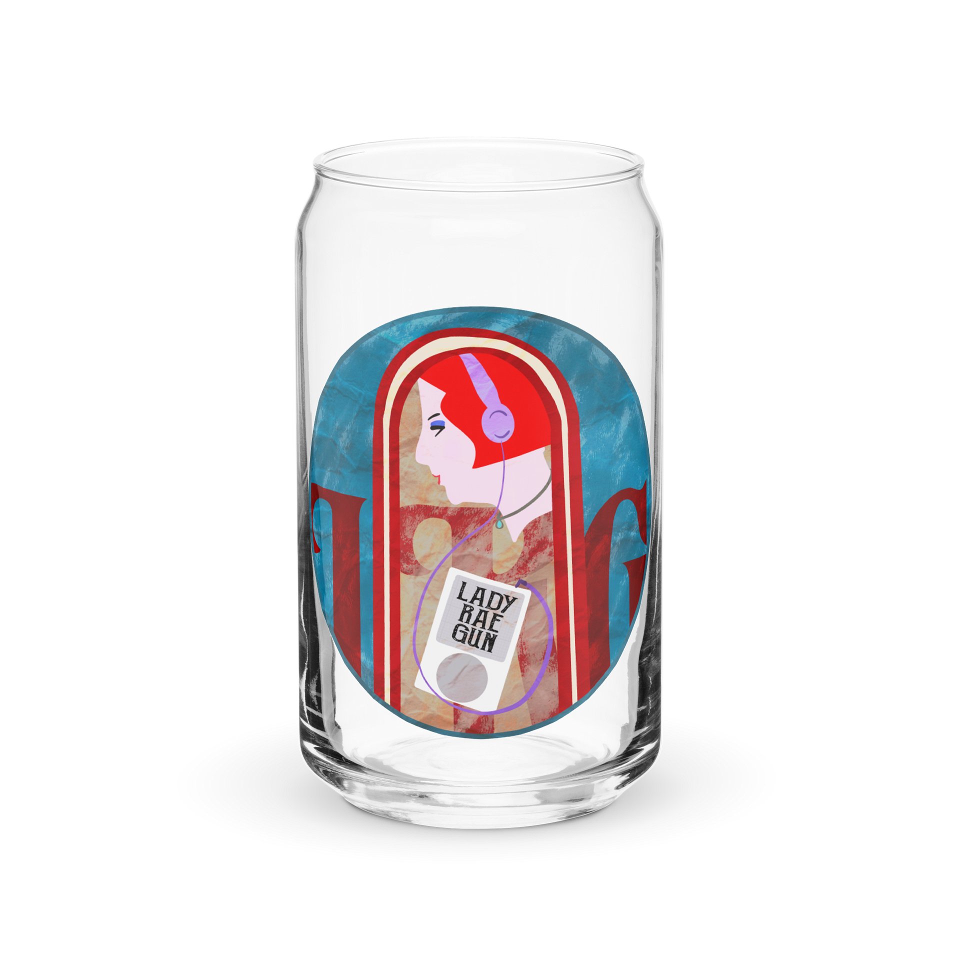 Lady Rae Gun Nouveau Glass Mug product image (2)