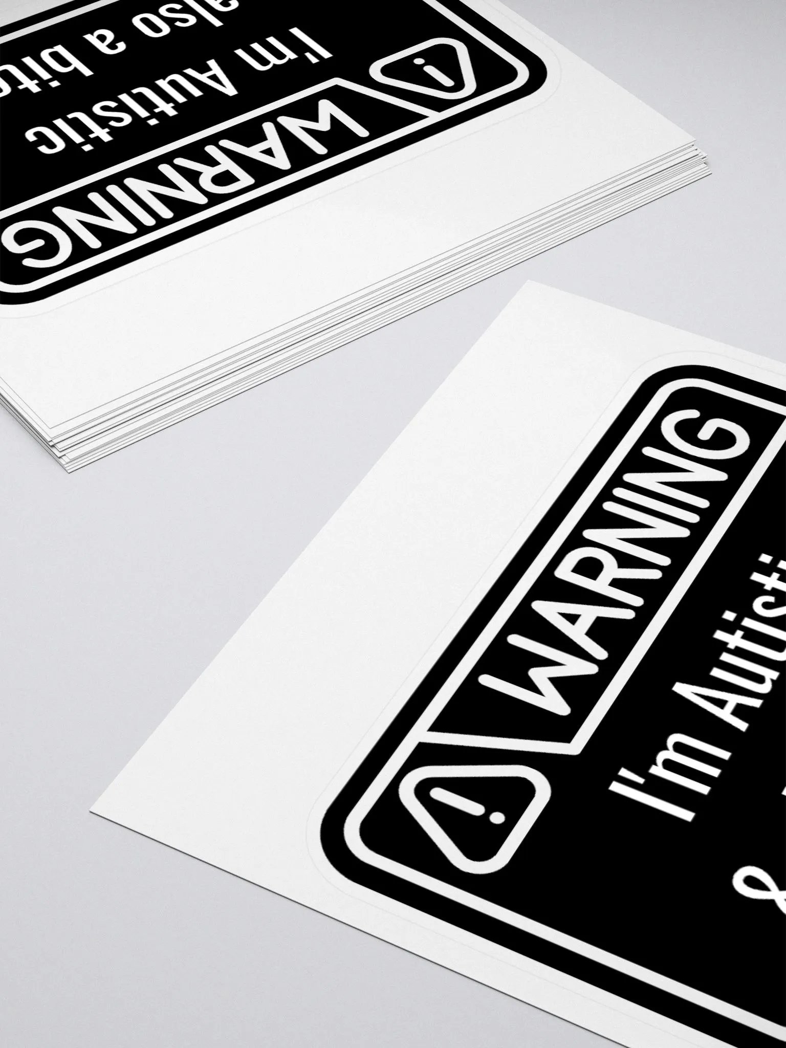 Sticker: WARNING Autistic & Also a Bitch product image (4)