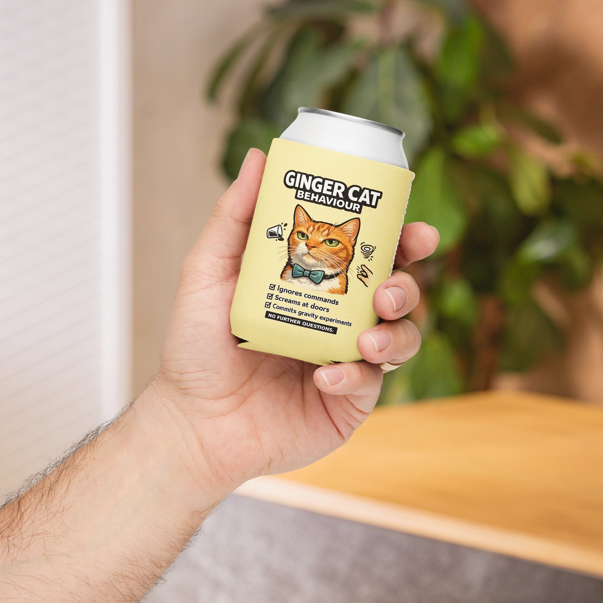 Ginger Cat Behavior Can Cooler product image (5)