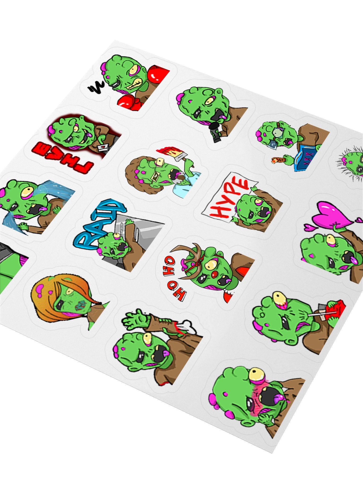 Paul Emote Sticker Sheet product image (3)