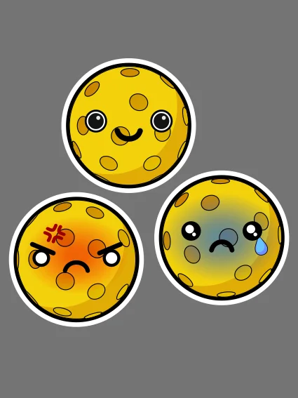(Pre-Order) Pollen Emote Stickers (Set of 3) (Free Shipping with Promo Code) product image (1)