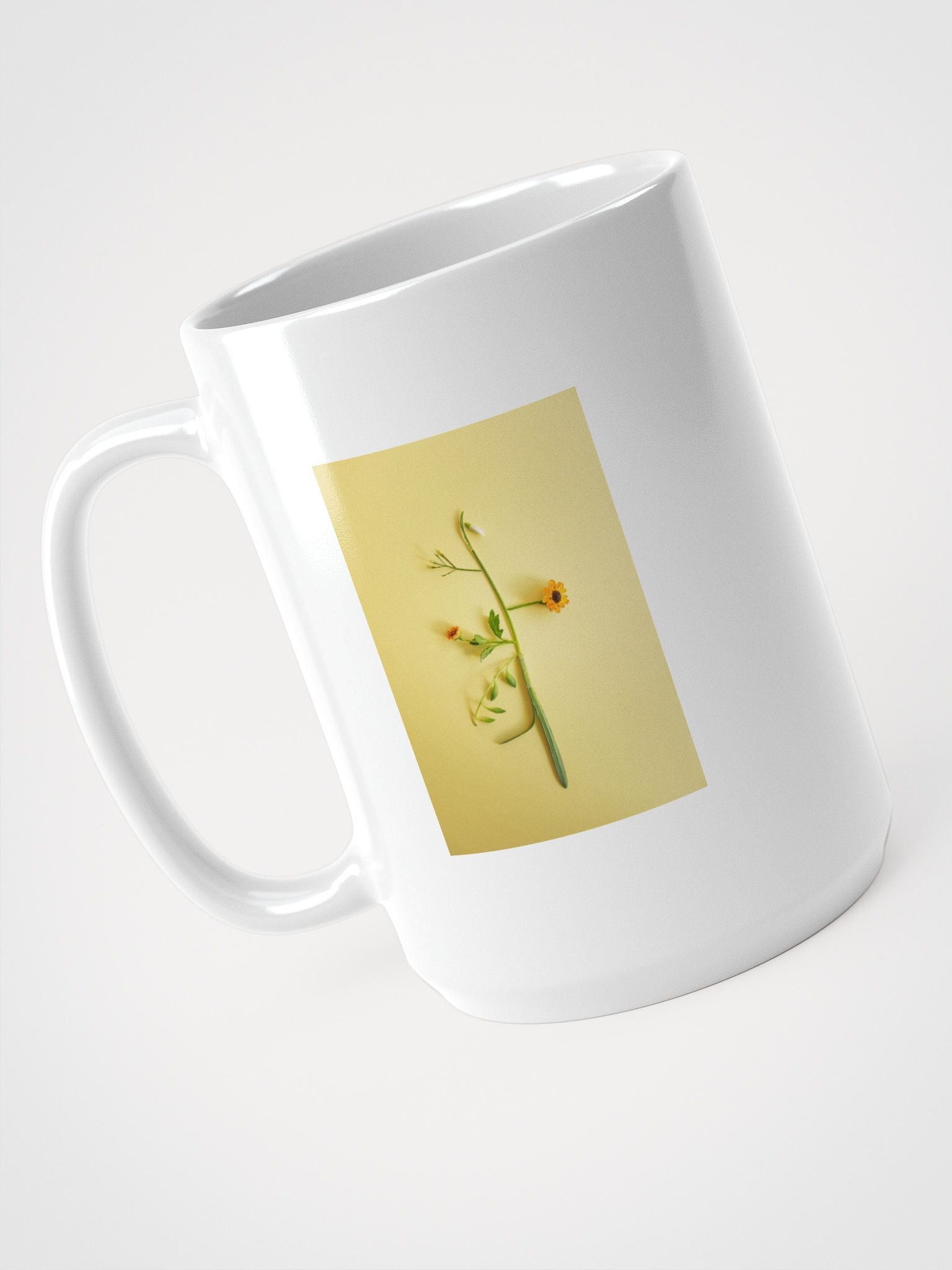 Floral Fusion White Glossy Mug product image (4)