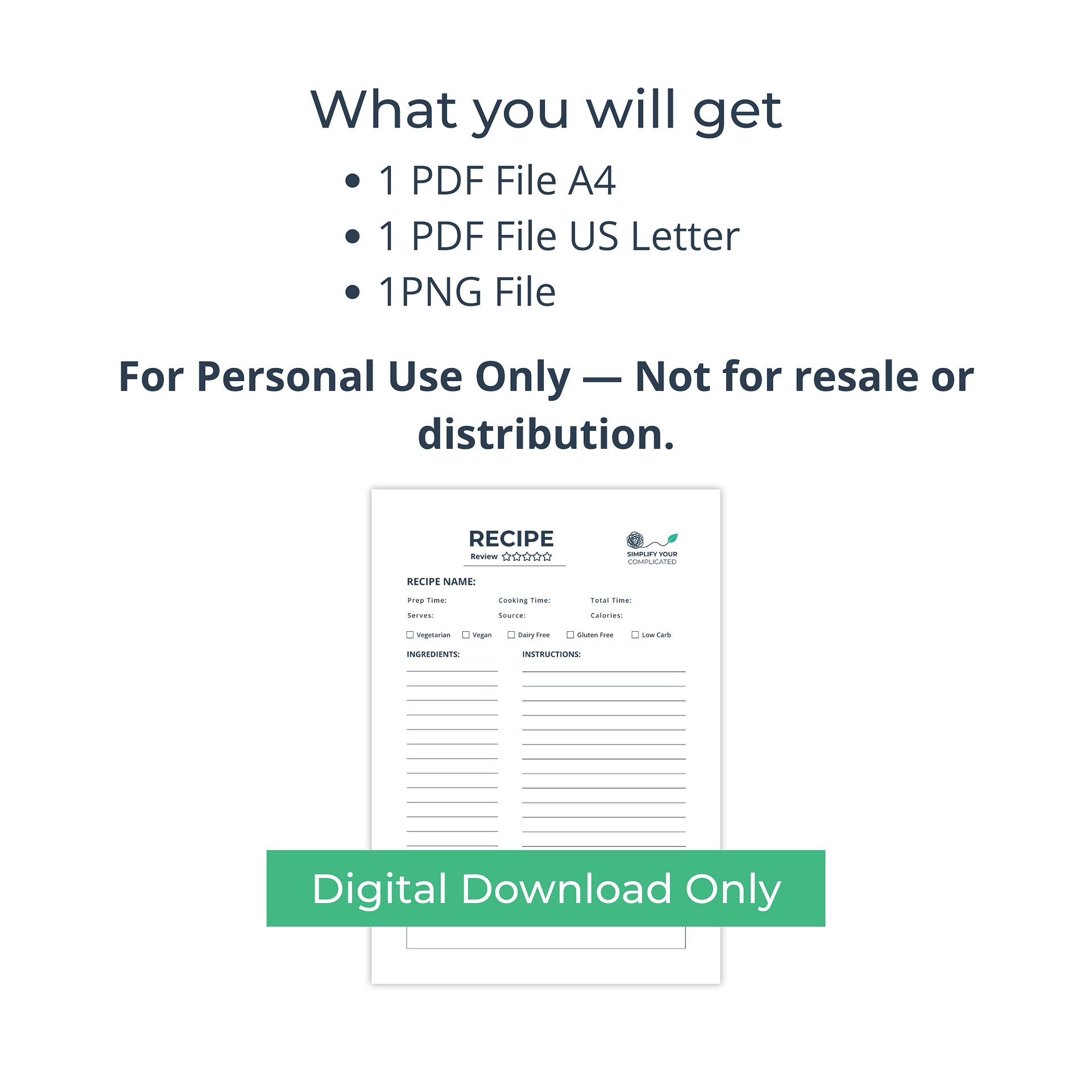 Recipe Template product image (5)