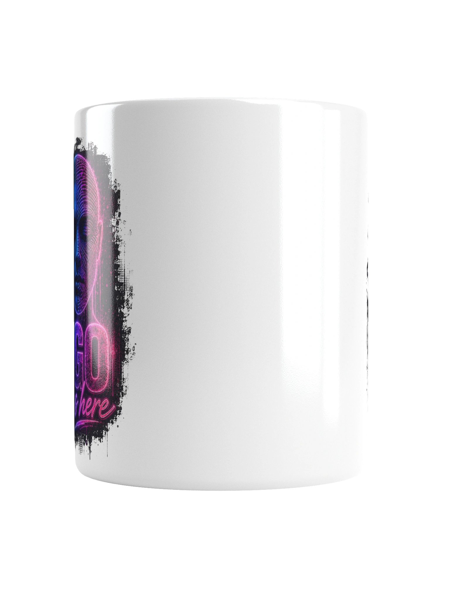 Neon Portrait White Glossy Mug product image (5)