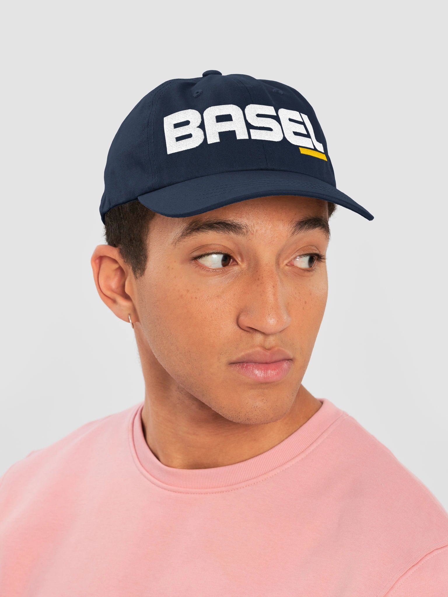 BASEL Dad Hat with Yellow Accent product image (6)