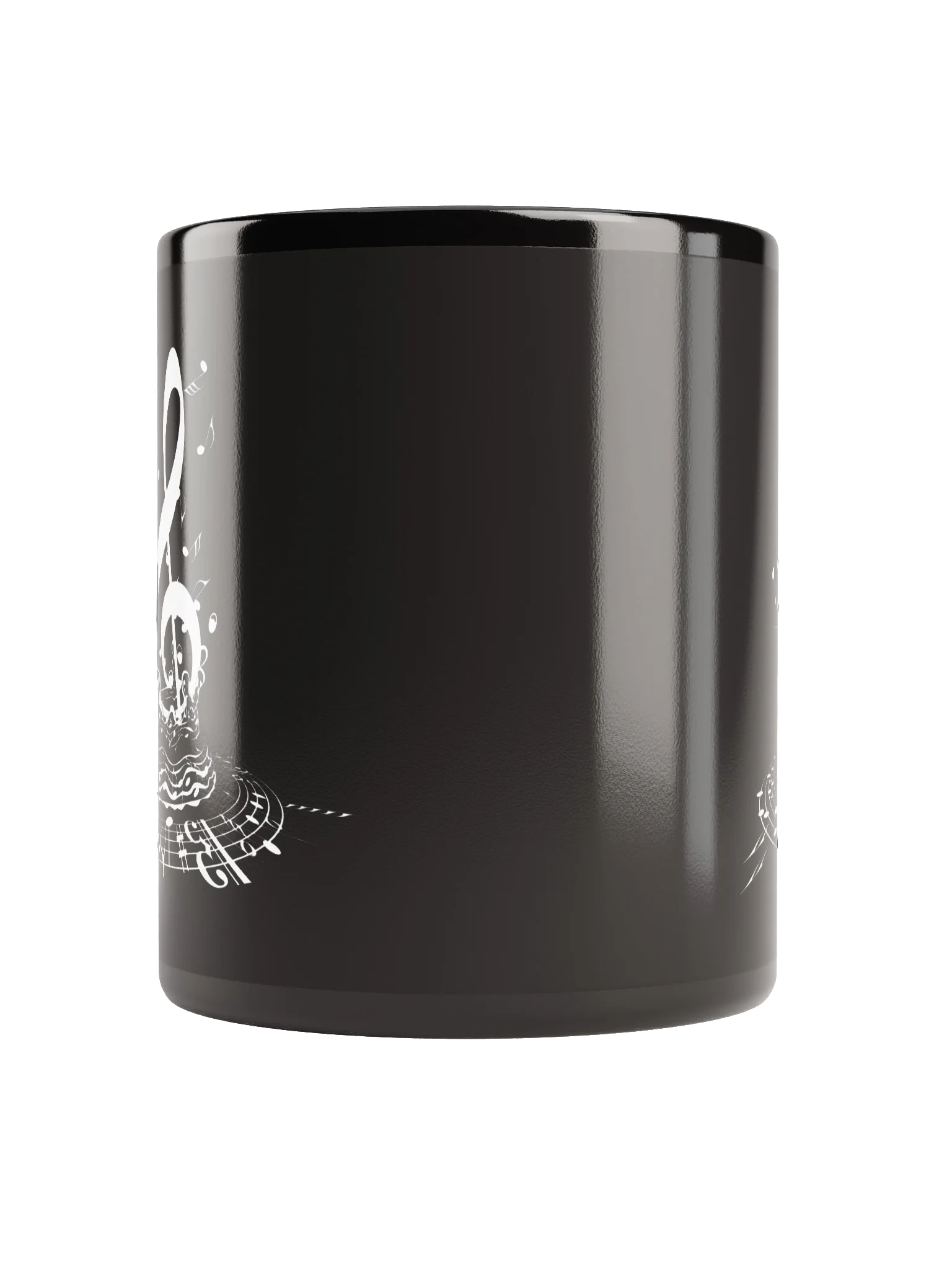 Music Splash Black Glossy Mug product image (5)