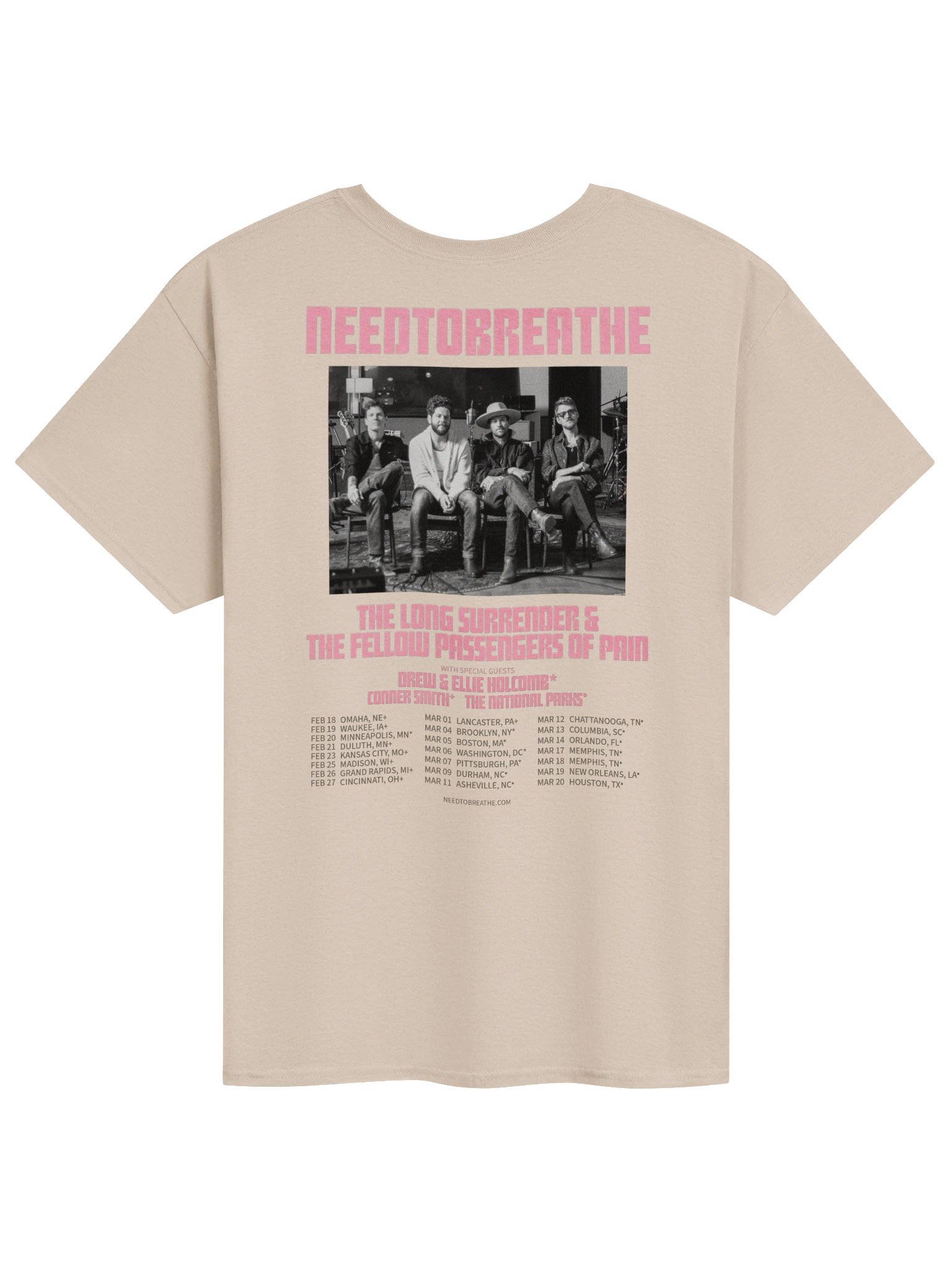 NEEDTOBREATHE The Long Surrender Tour Merch T-Shirt product image (2)