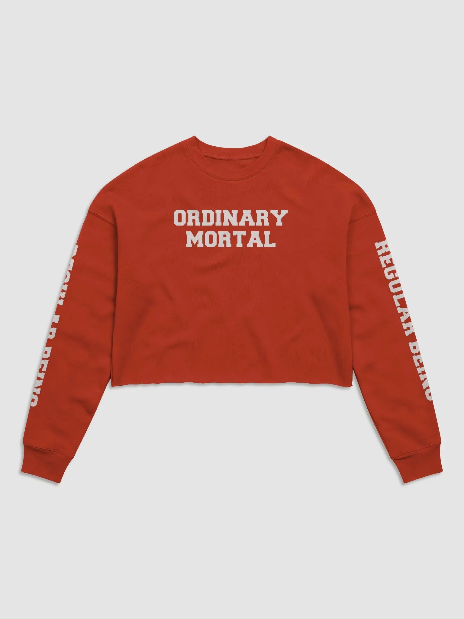 (2 sided) Ordinary Human crop sweatshirt product image (2)