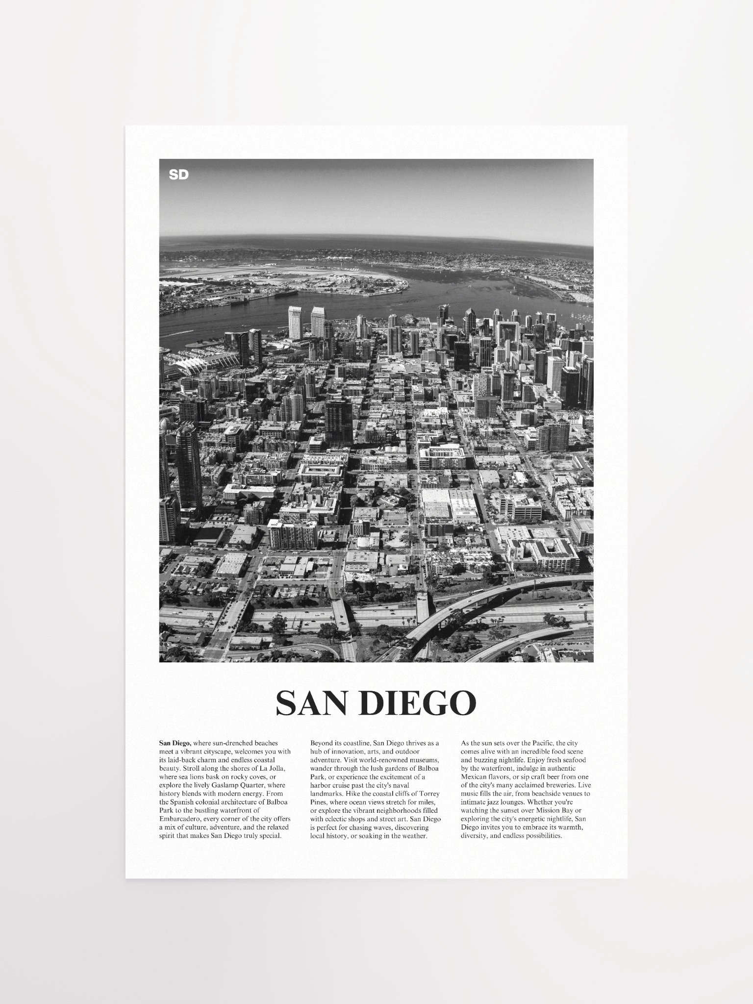 San Diego 01 Newspaper Poster product image (13)