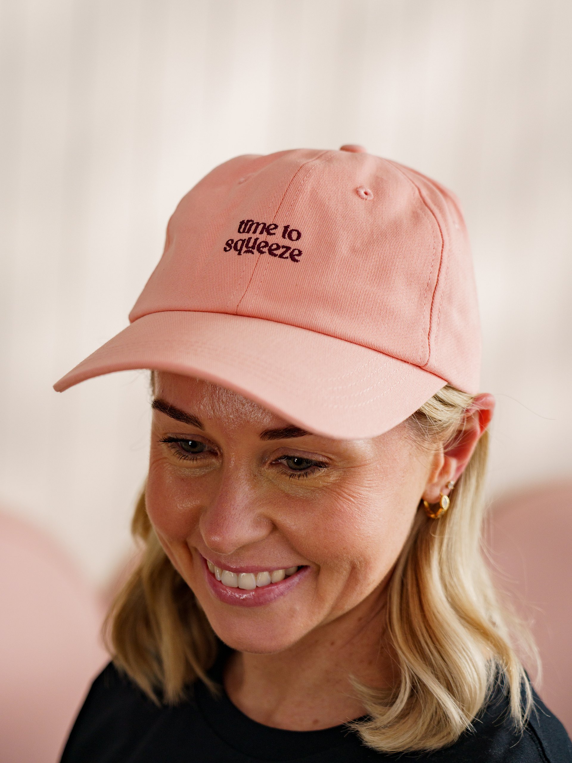 Time to Squeeze Dad Hat (Peach) product image (3)