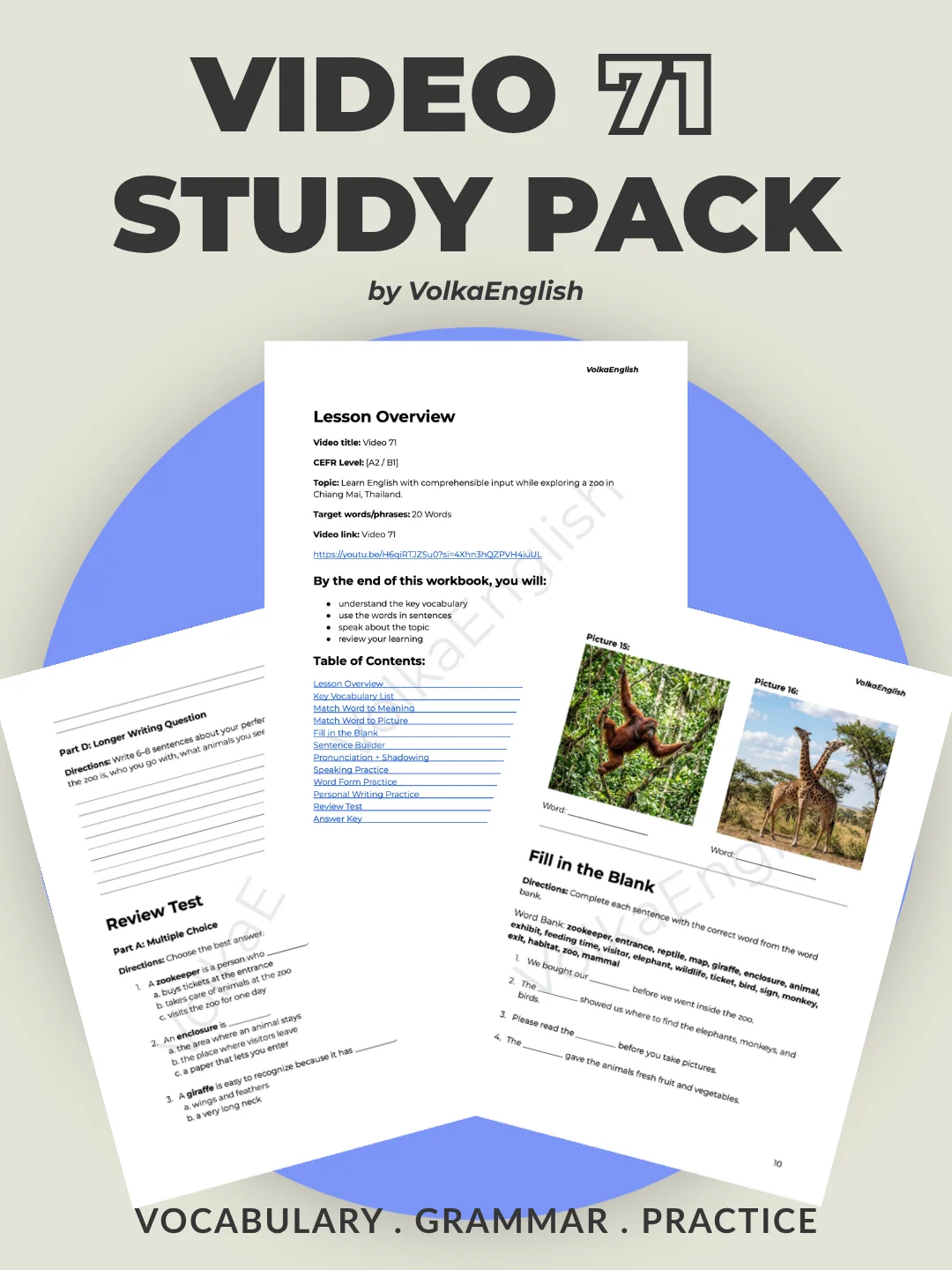 Learn English in Nature | Think in English - Video 71 Study Pack product image (1)