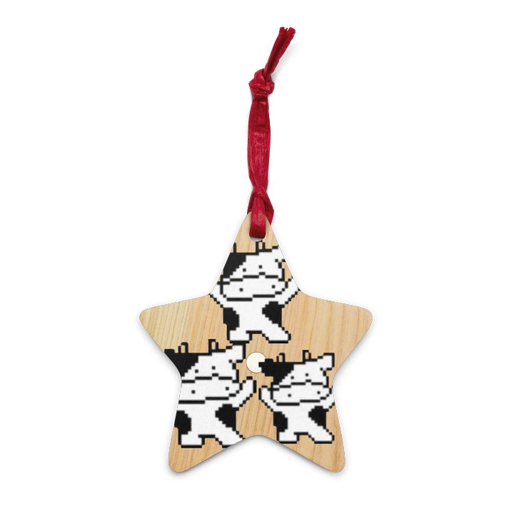 Pixelated Expression Wooden Ornaments product image (10)