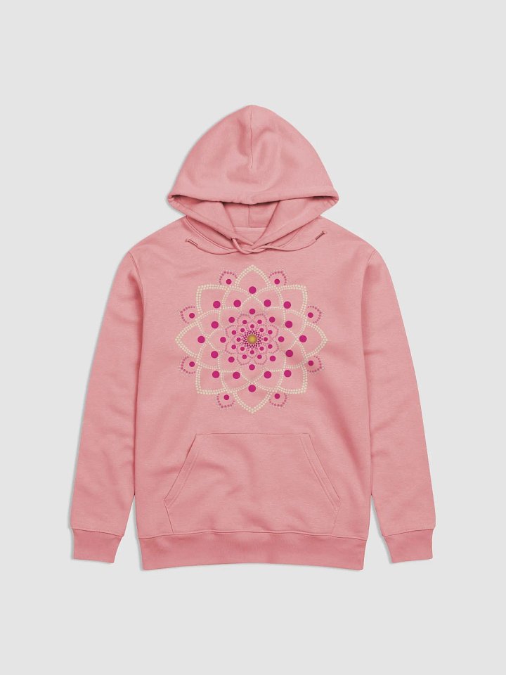 Simple Pink Dot Mandala Unisex Eco Hoodie product image (7)