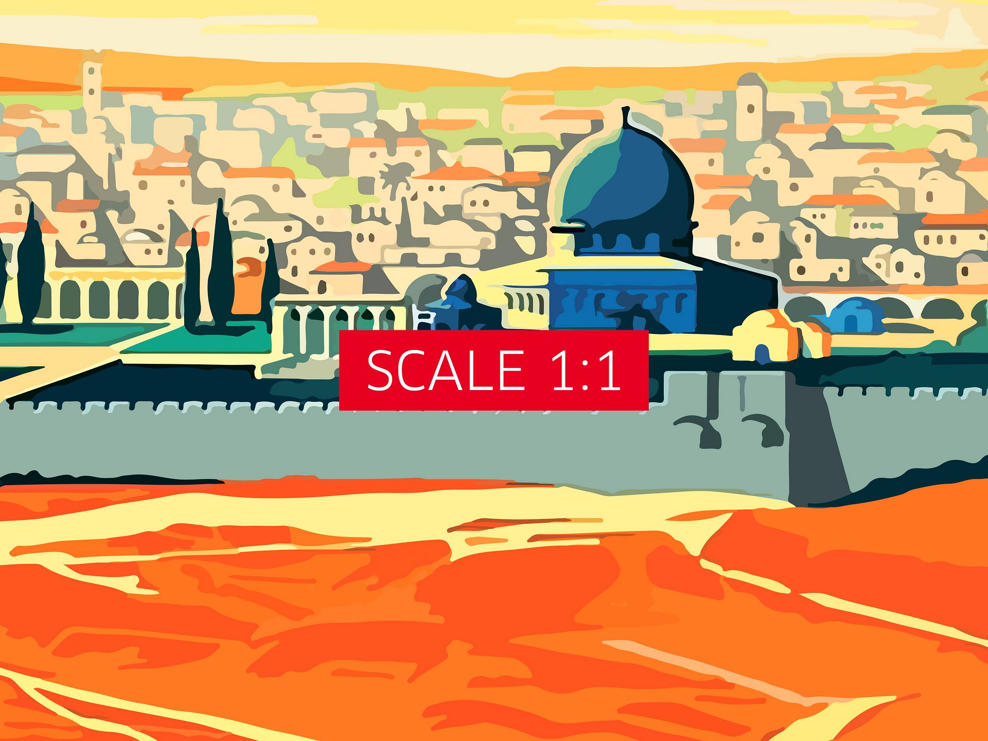 Visit Palestine, 1930s — retro travel poster (21x30 cm) product image (4)