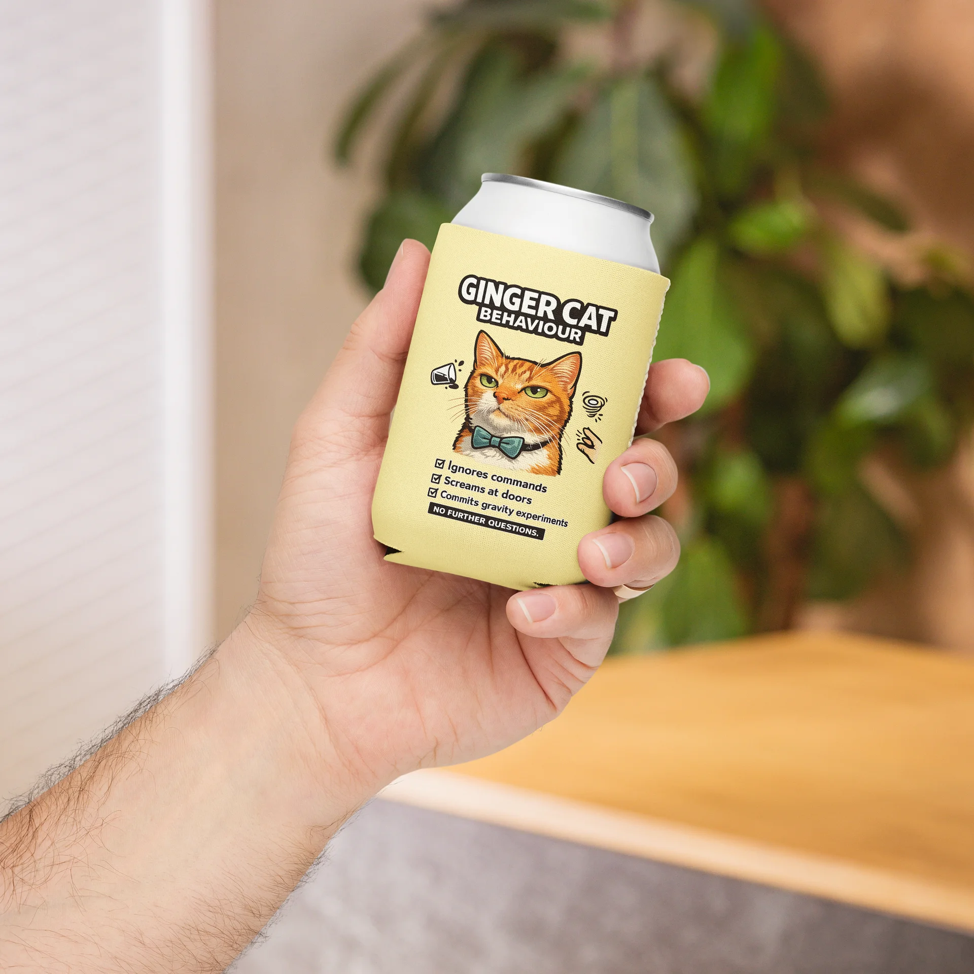 Ginger Cat Behavior Can Cooler product image (5)