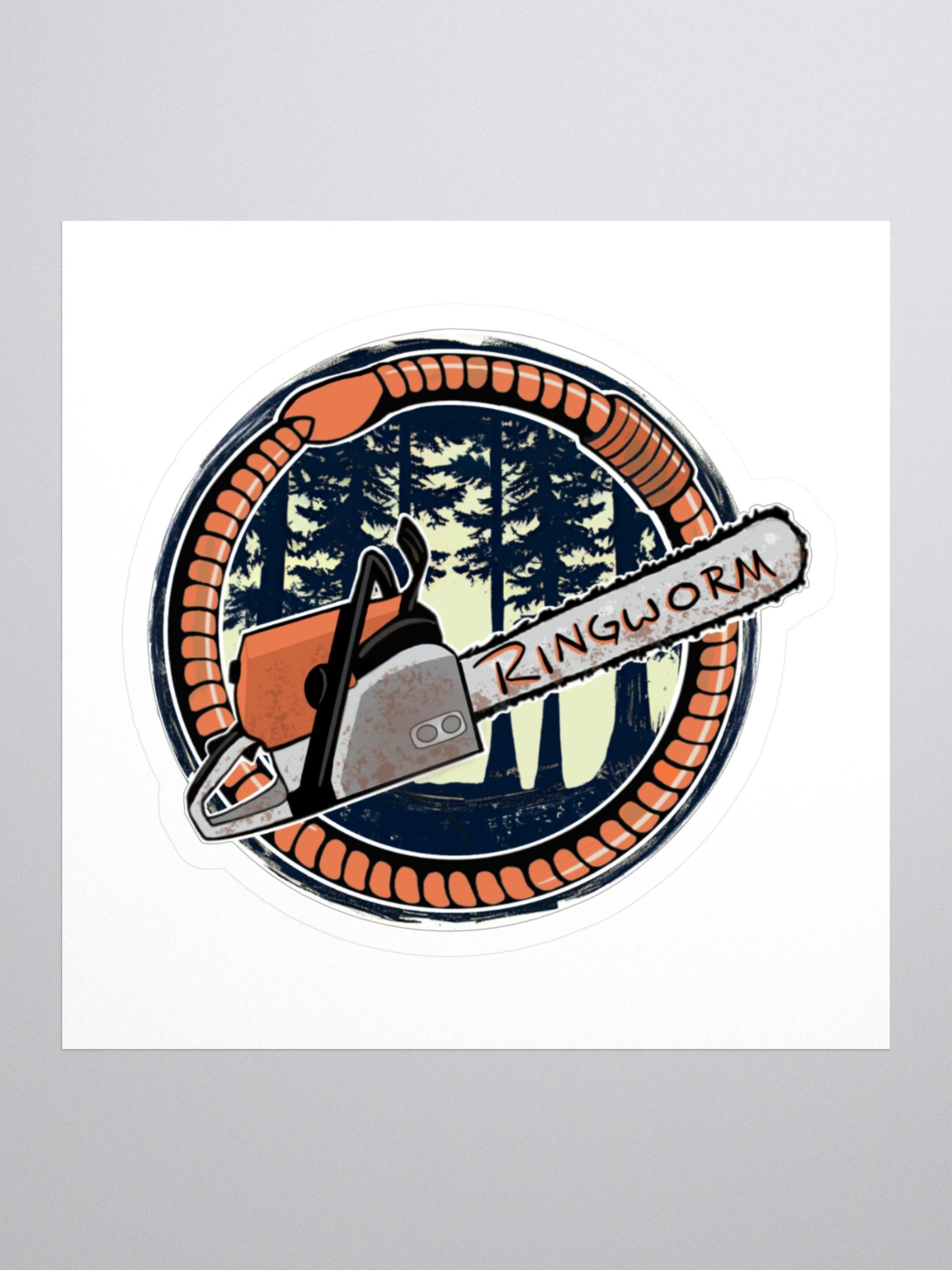 Ringworm Chainsaw Sticker product image (1)